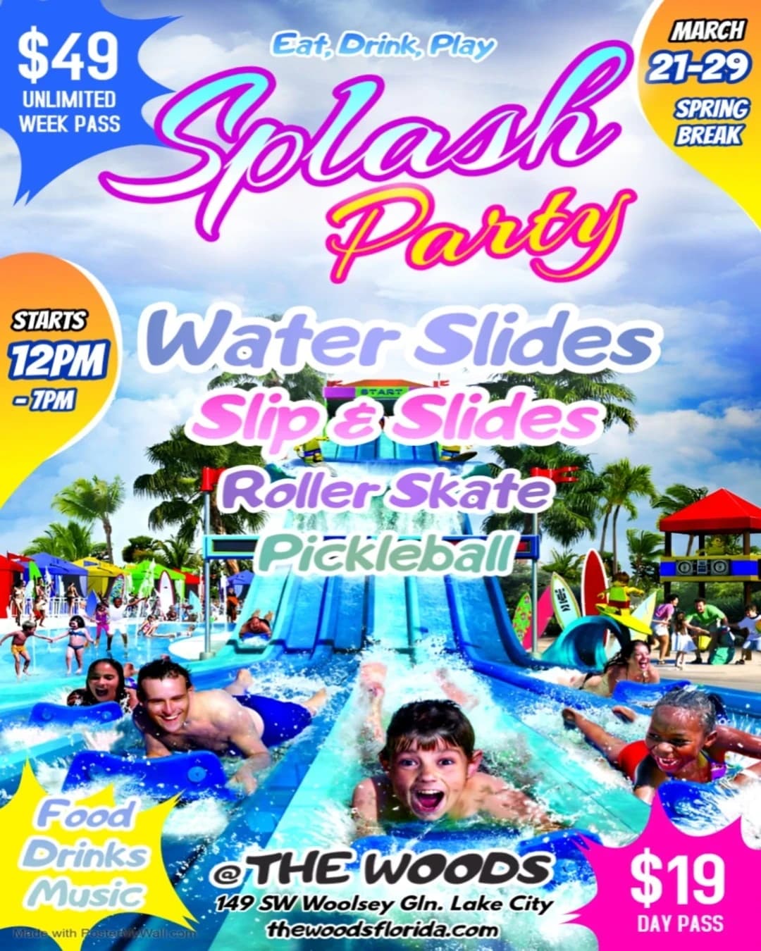 Spring Break Splash Party hosted by The Woods — social events in Lake City