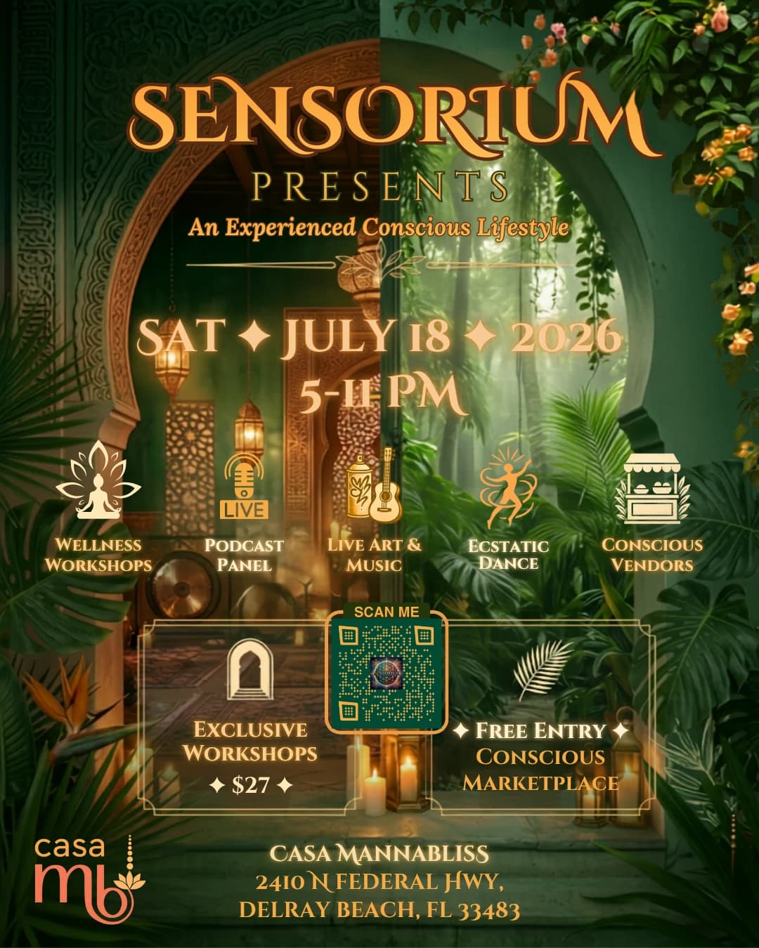 SENSORIUM presents: An Experienced Conscious Lifestyle hosted by Sensorium — martial arts in Delray Beach