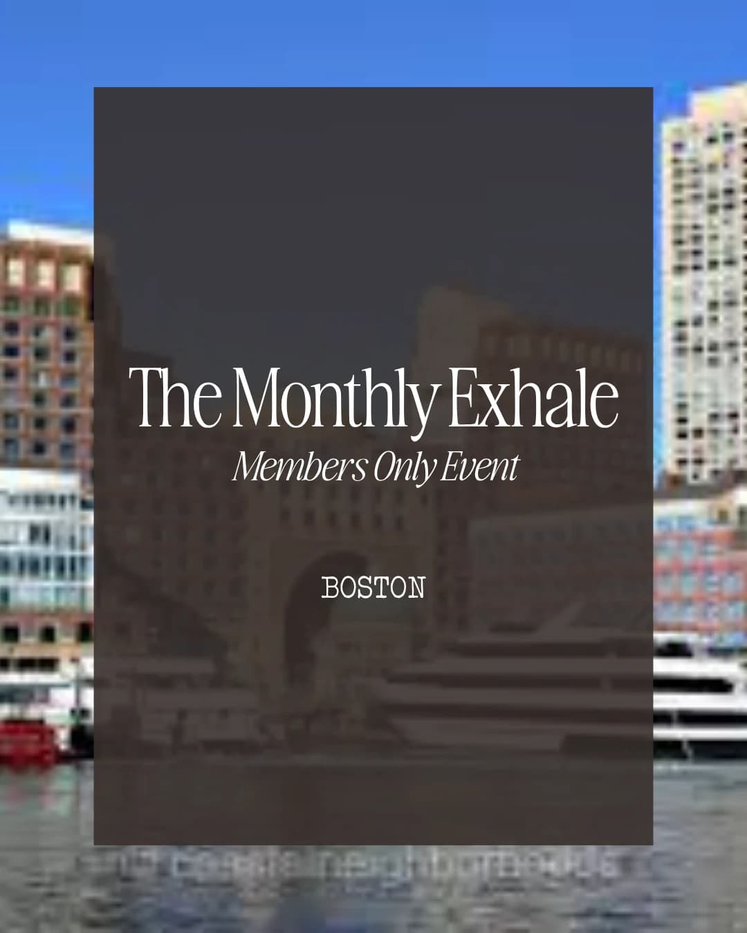 The Monthly Exhale: August [Boston] hosted by Wellth Society — run clubs in Boston