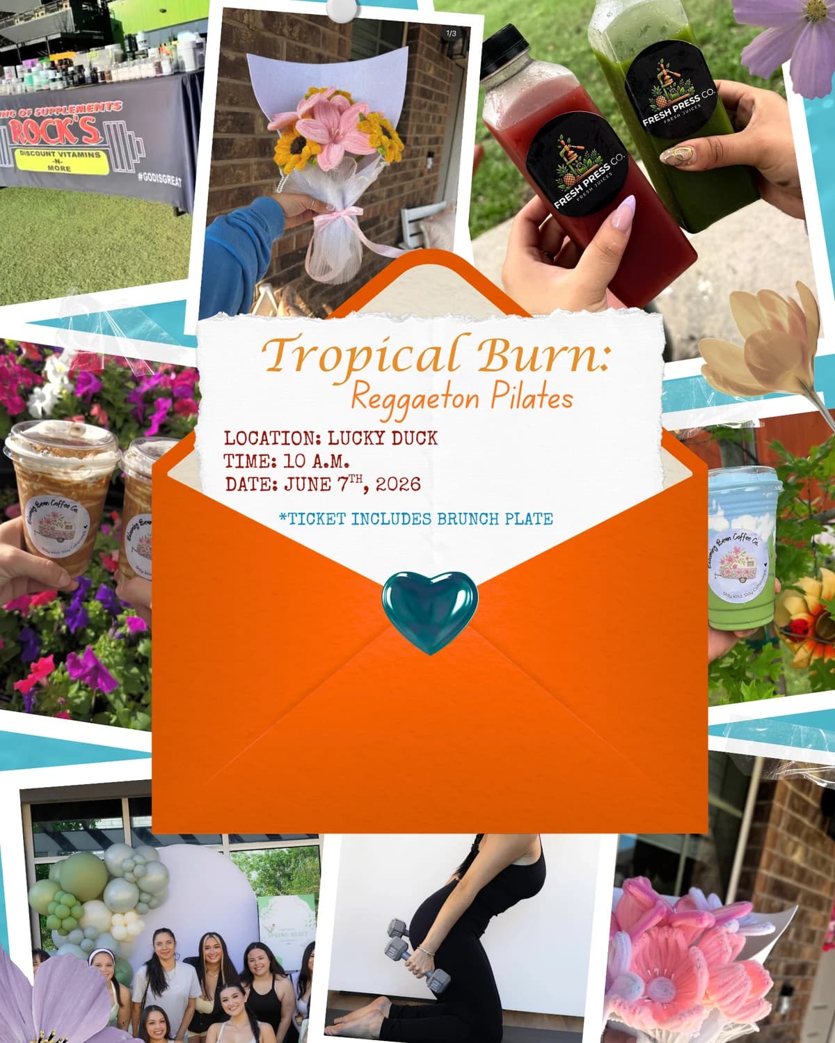 Tropical Burn: Reggaeton Pilates hosted by Harley 🎀 — social events in San Antonio