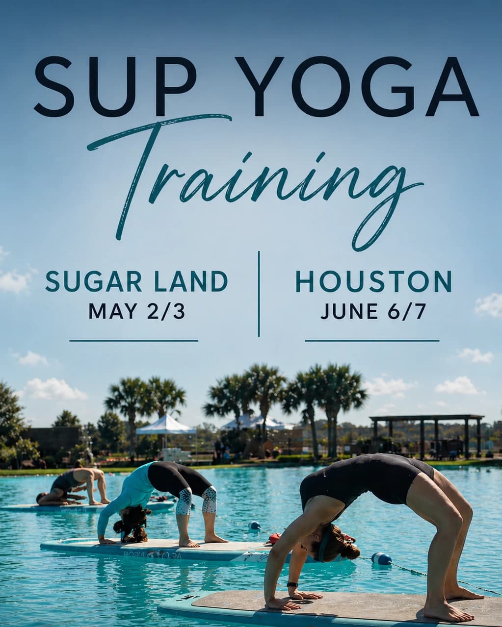 SUP Yoga Instructor Training hosted by Crystal Yoga — yoga classes in Houston