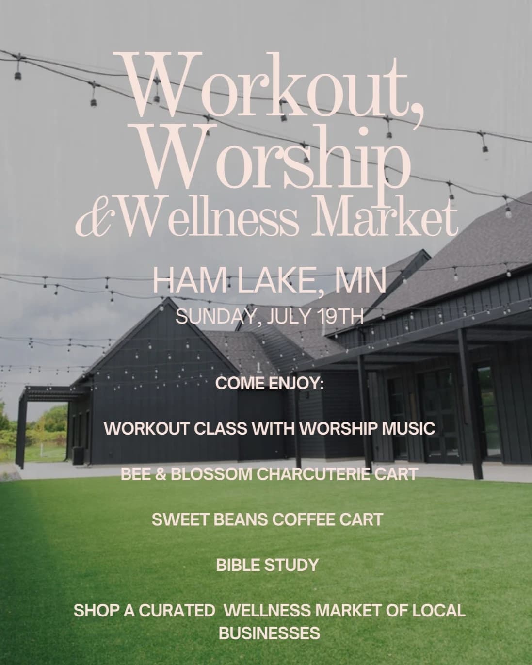 Workout, Worship & Wellness Market hosted by Workout & Worship around Minneapolis — wellness events in Ham Lake