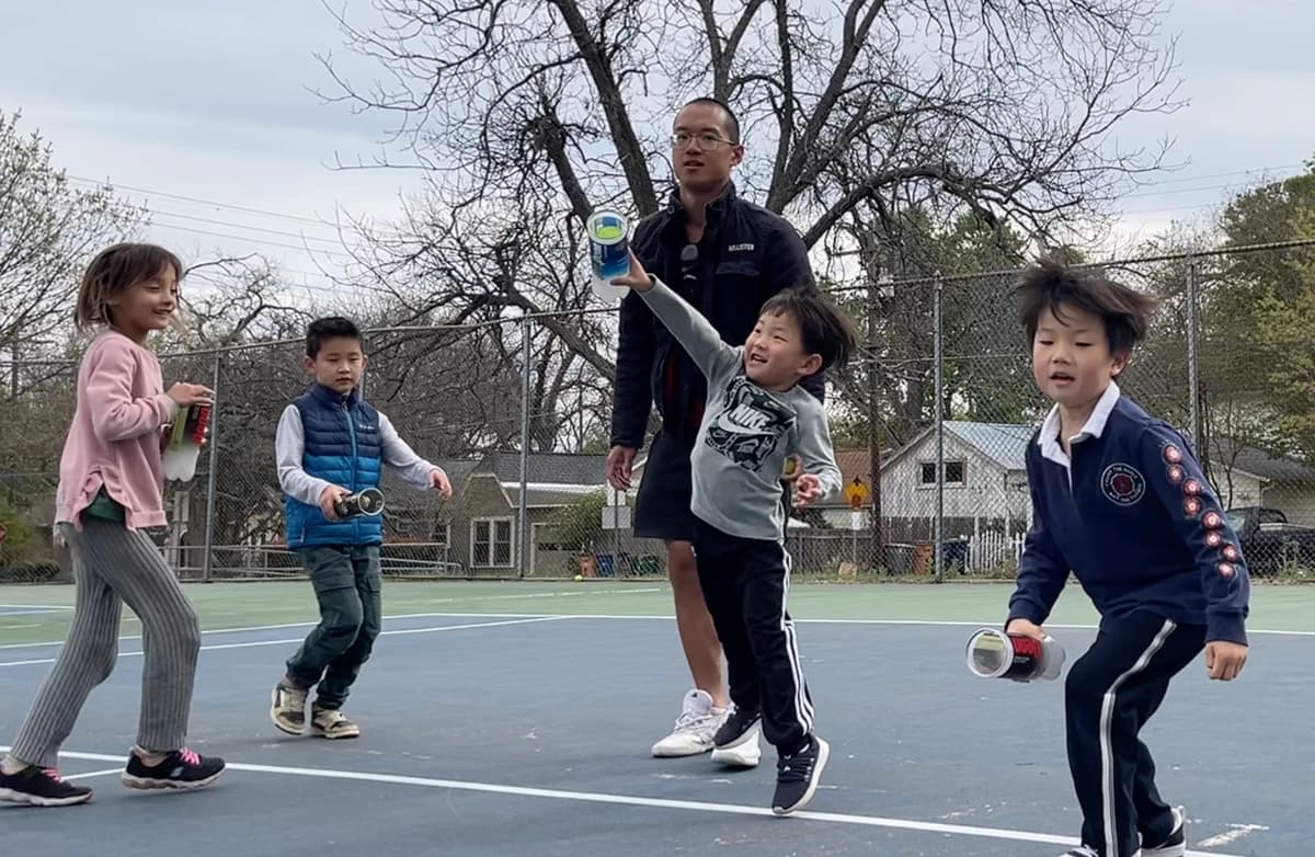Kids tennis lesson hosted by Austin Tennis Coach — workshops in Austin
