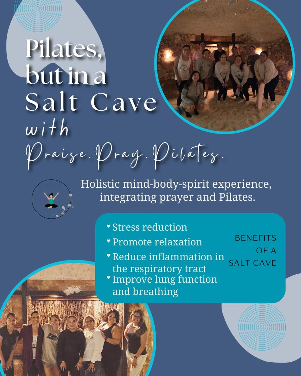 Pilates, but in a Salt Cave hosted by Praise.Pray.Pilates. — pilates classes in San Antonio