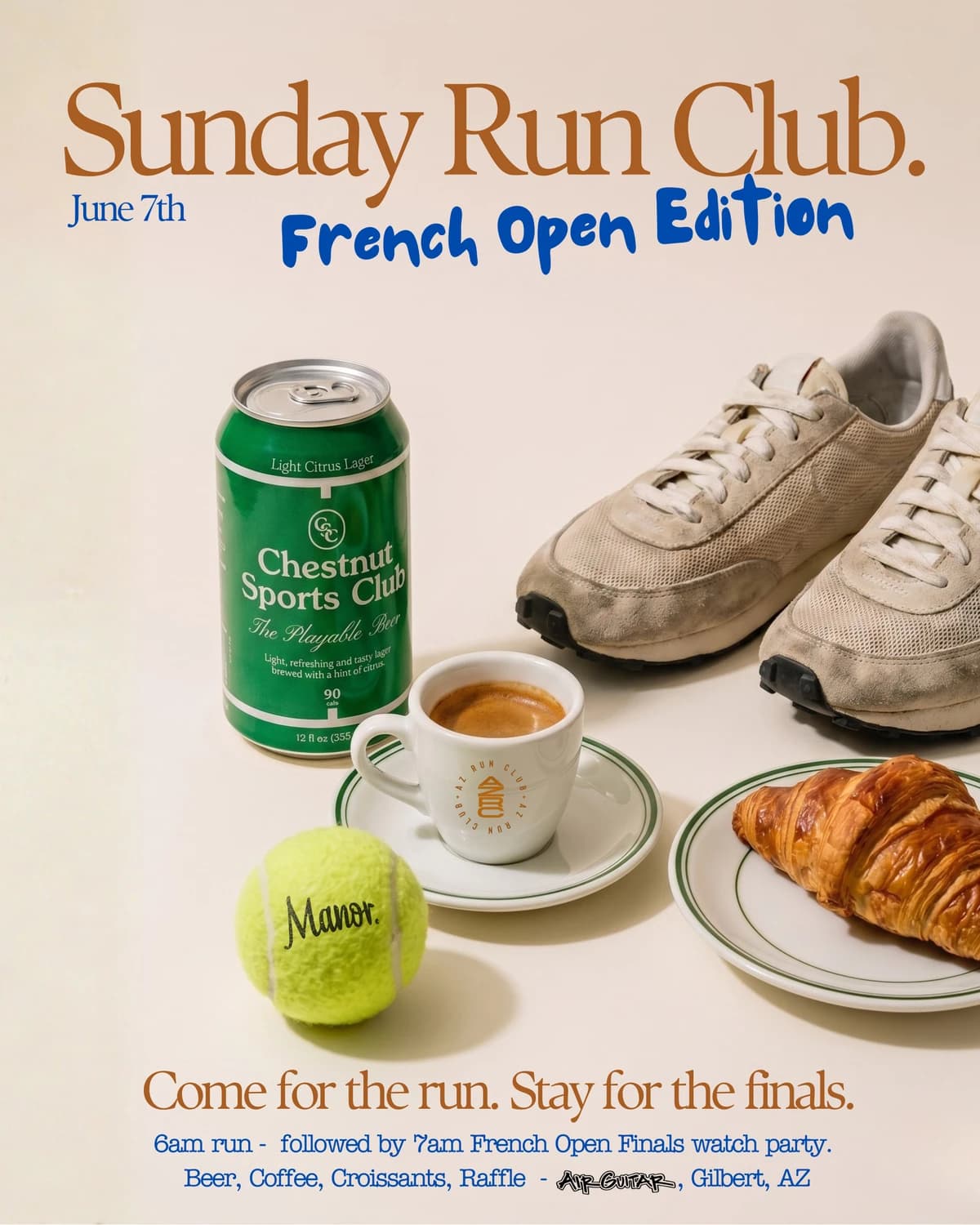 Sunday Run Club: French Open Edition  hosted by AZ RUN CLUB — social events in Gilbert