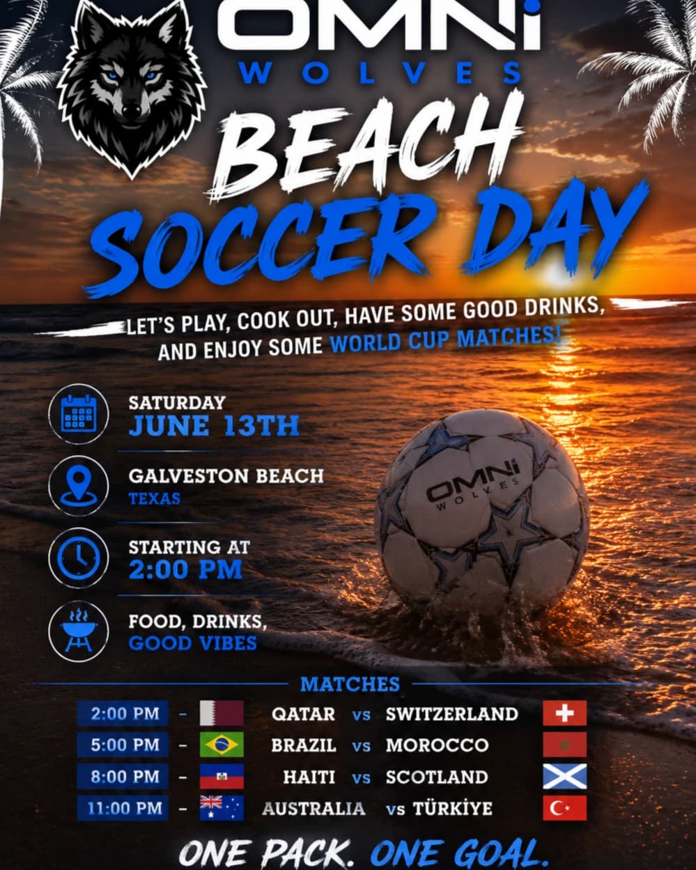 OMNi - Beach Soccer Celebration  hosted by OMNI — team sports in Galveston