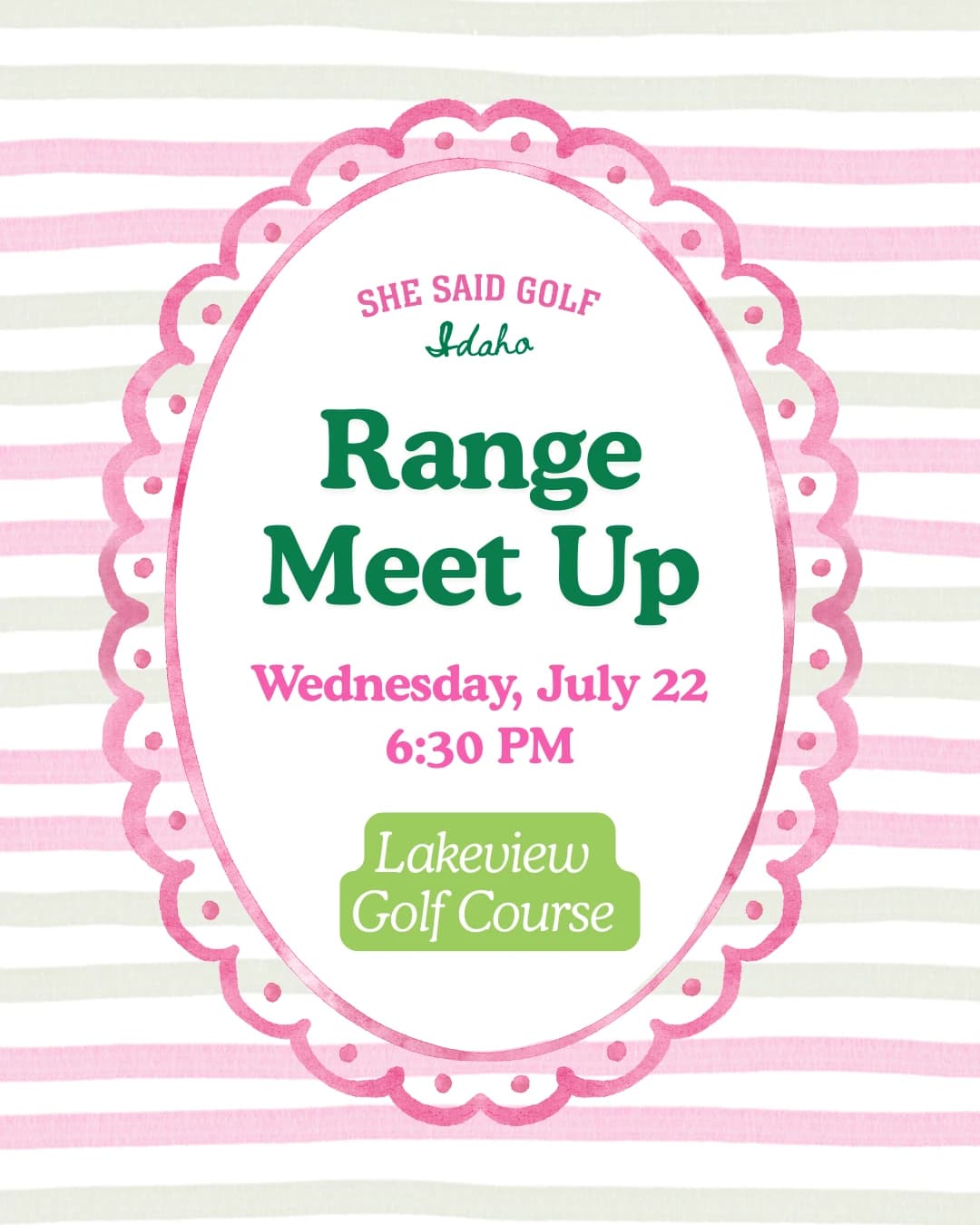 July Range Meet Up hosted by She Said Golf Idaho — social events in Meridian