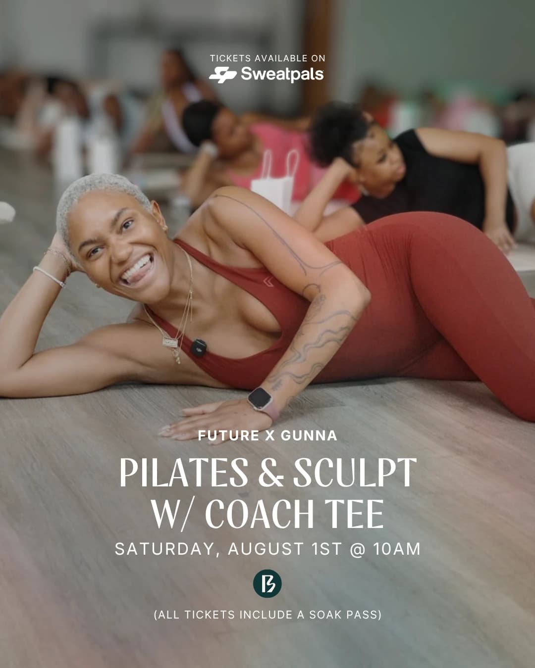FUTURE X GUNNA PILATES & SCULPT W/ COACH TEE hosted by BATHE — pilates classes in Austin