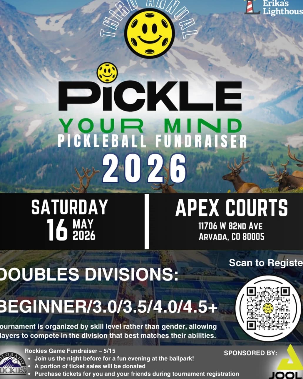 Mental health  fundraiser  hosted by Pickle Your Mind — wellness events in Arvada
