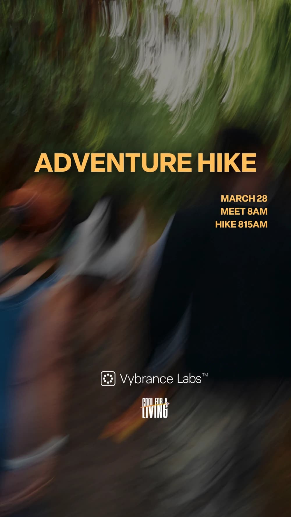 ADVENTURE HIKE  3/28 hosted by Vybrance Labs™ — social events in Austin