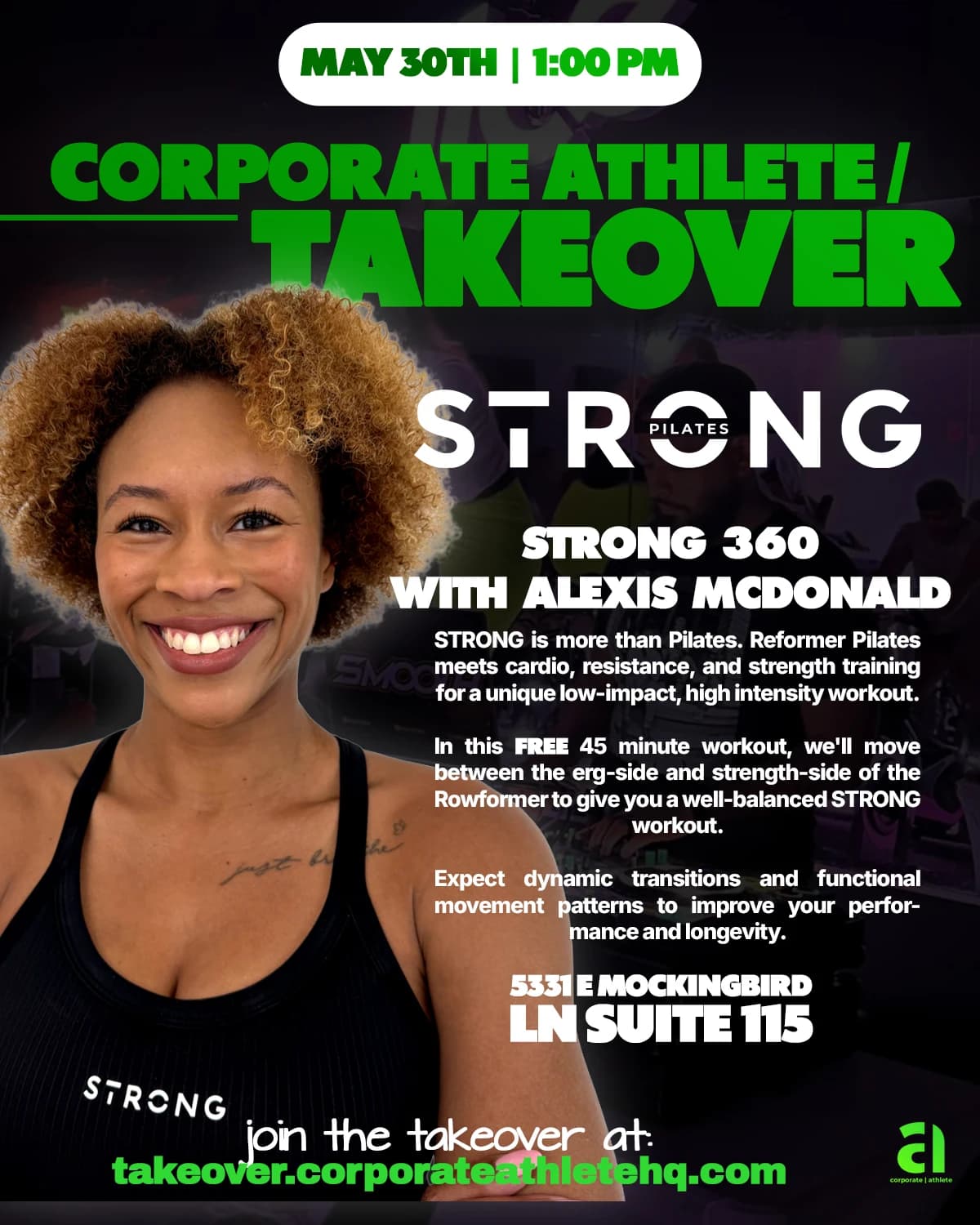 In the YET. - A Power Pilates Flow Designed for All Bodies hosted by Corporate Athlete — pilates classes in Dallas