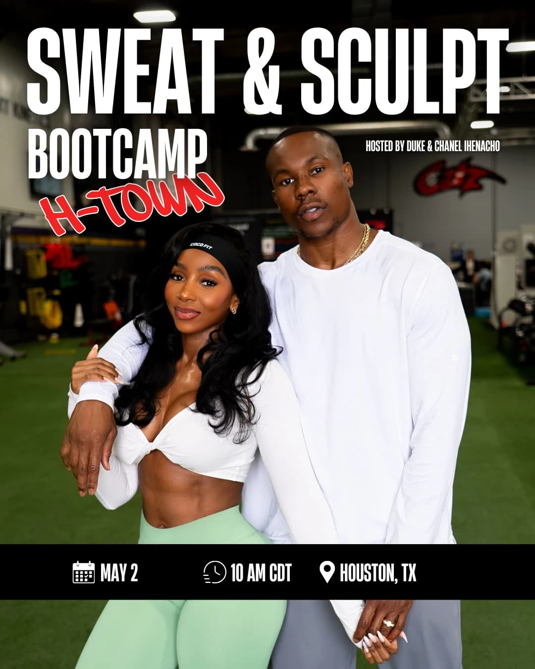 Sweat & Sculpt Bootcamp hosted by The Ihenachos — wellness events in Houston