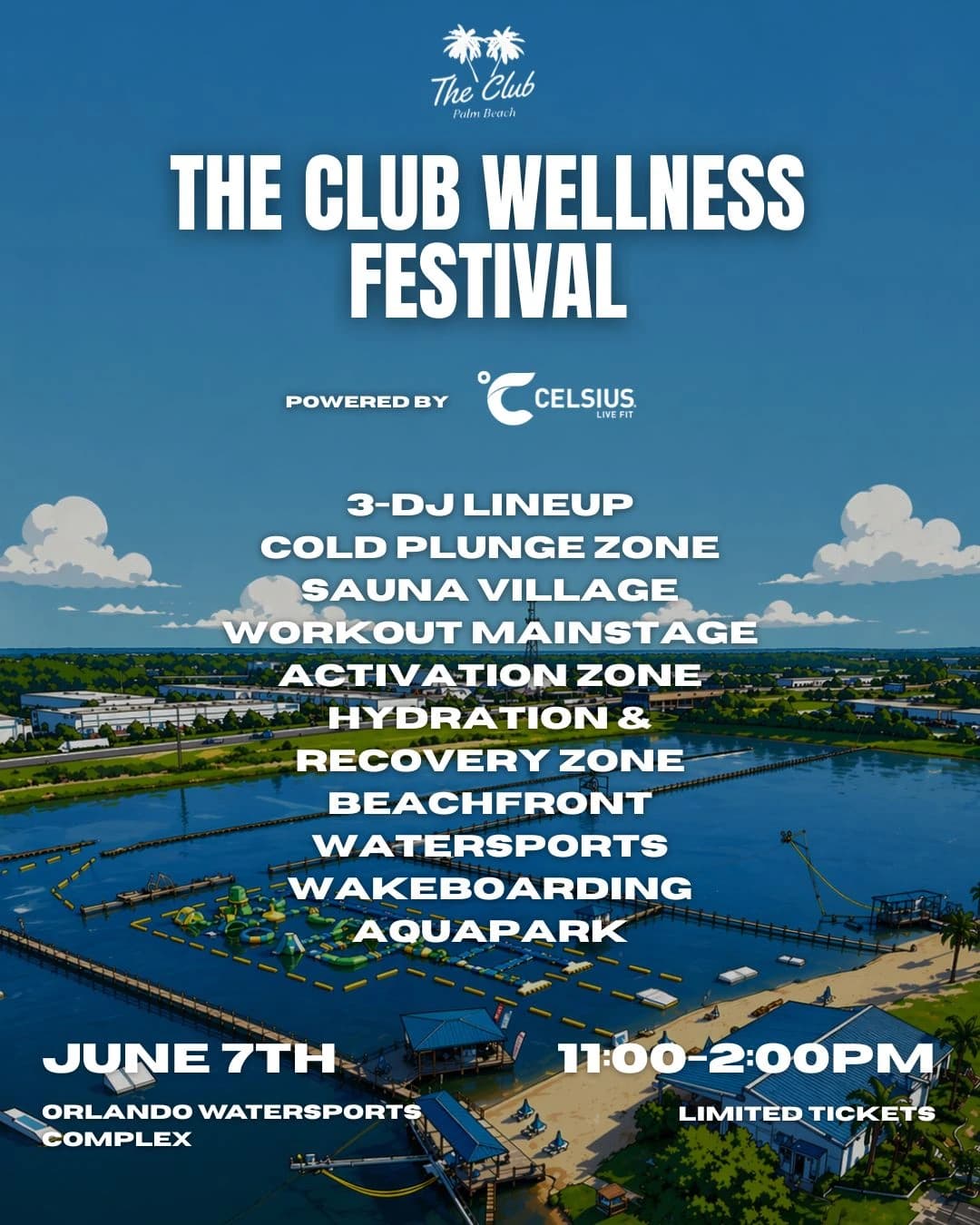 THE CLUB WELLNESS FESTIVAL @ ORLANDO WATERSPORTS COMPLEX 06/07 hosted by The Club Jax Beach — outdoor activities in Orlando