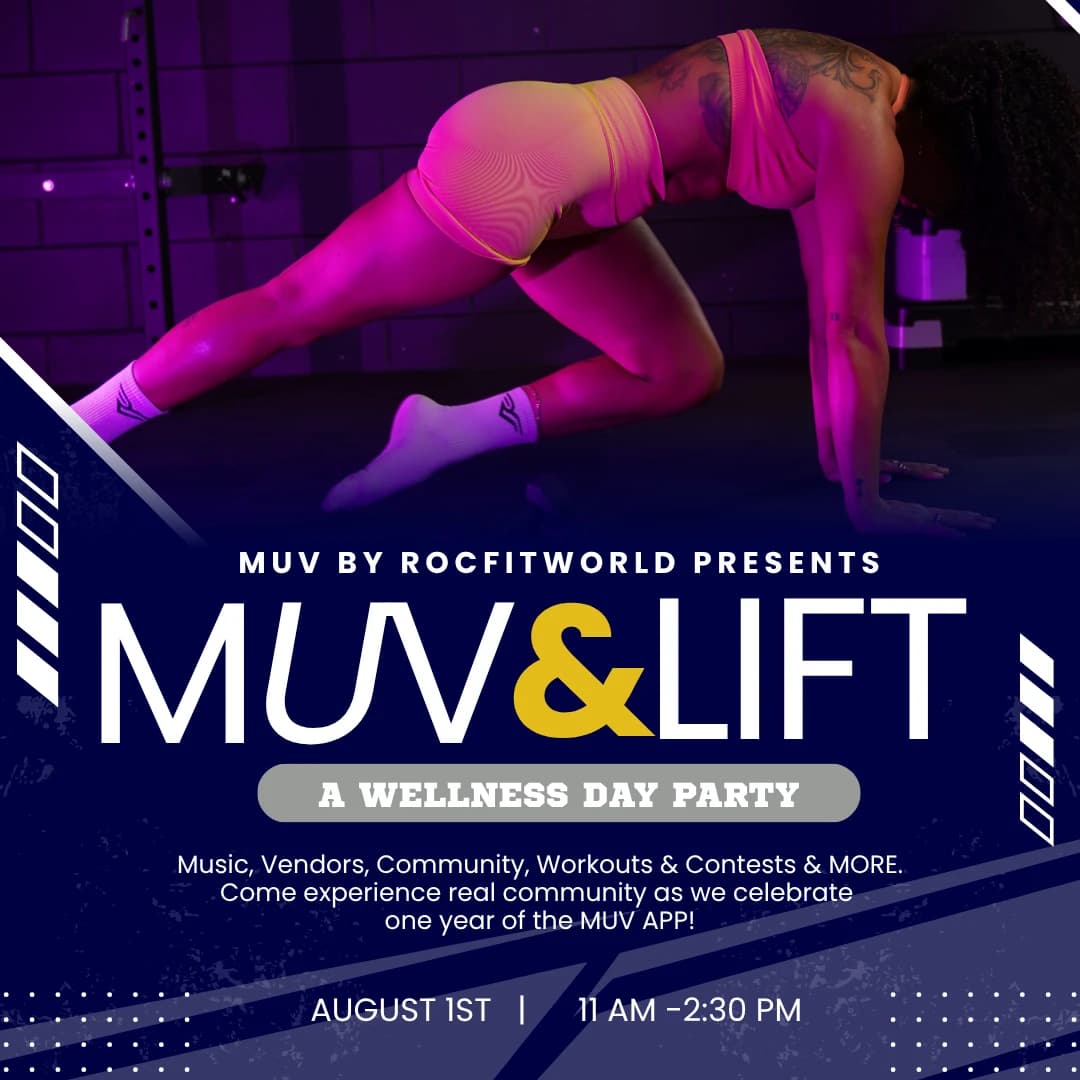MUV&LIFT: WELLNESS DAY PARTY hosted by ROCFITWORLD — social events in Orlando