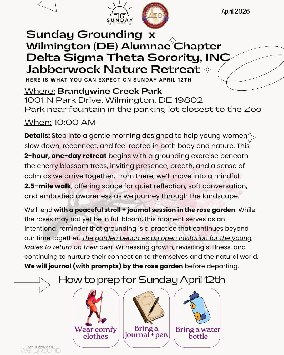 Sunday Grounding x DST Jabberwock Nature Retreat hosted by Sunday Grounding — run clubs in Wilmington