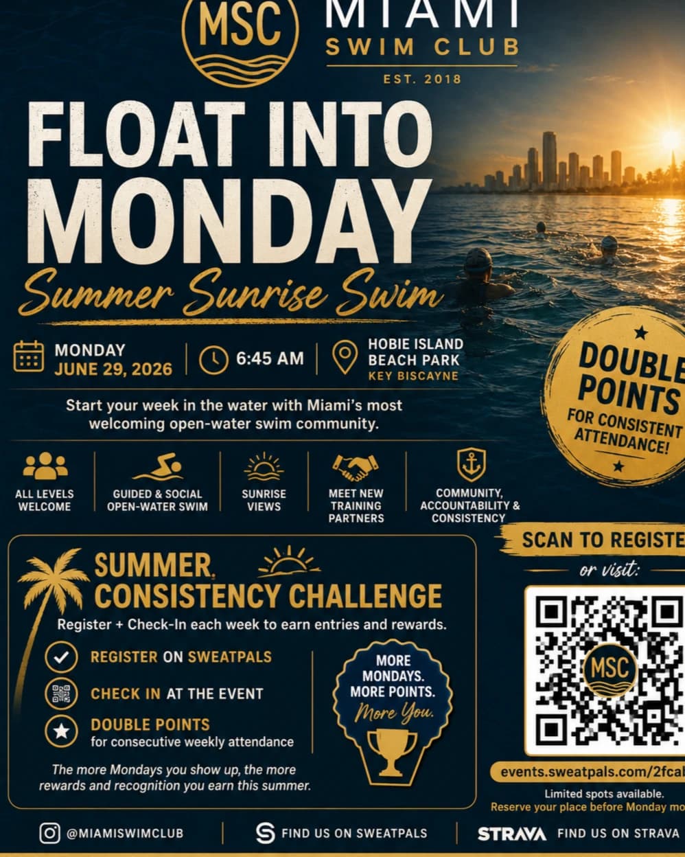 FLOAT INTO MONDAYS hosted by MIAMI SWIM CLUB — fitness events in Miami