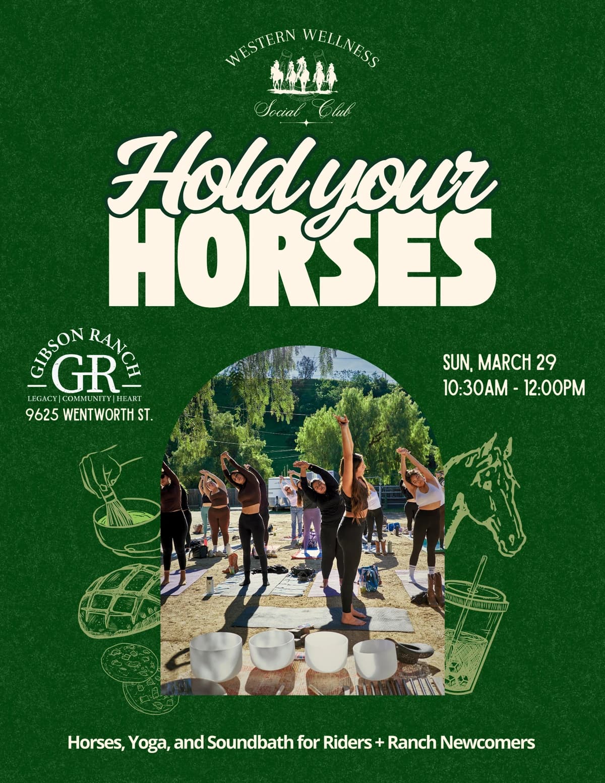 Hold Your Horses: Horses, Yoga, and Soundbath hosted by Western Wellness Social Club — yoga classes in Los Angeles