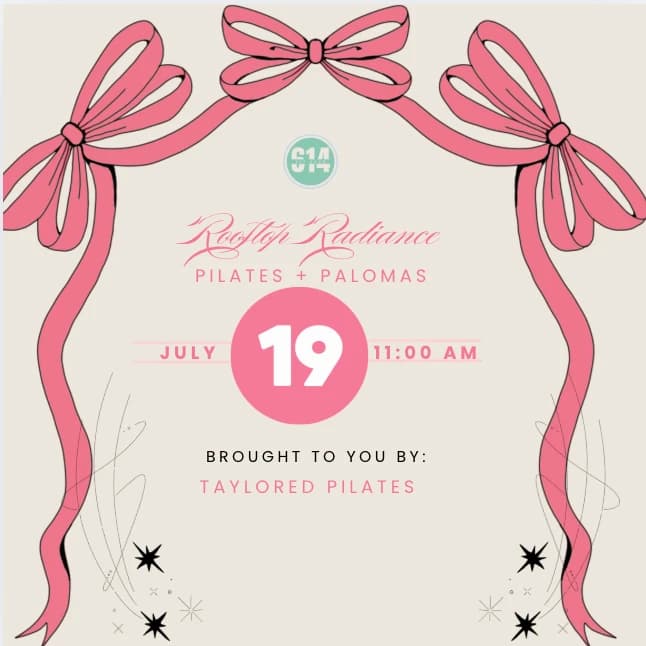 Rooftop Radiance: Pilates & Palomas Edition hosted by 614FitClub — fitness events in Columbus