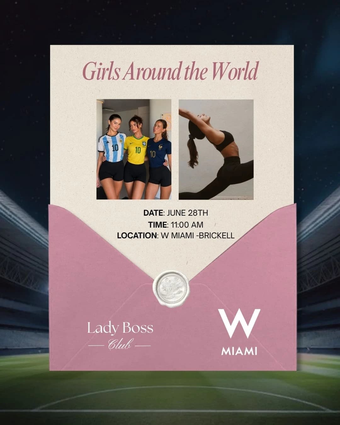 Girls Around the World🌎  hosted by Lady Boss Club LLC — pilates classes in Miami