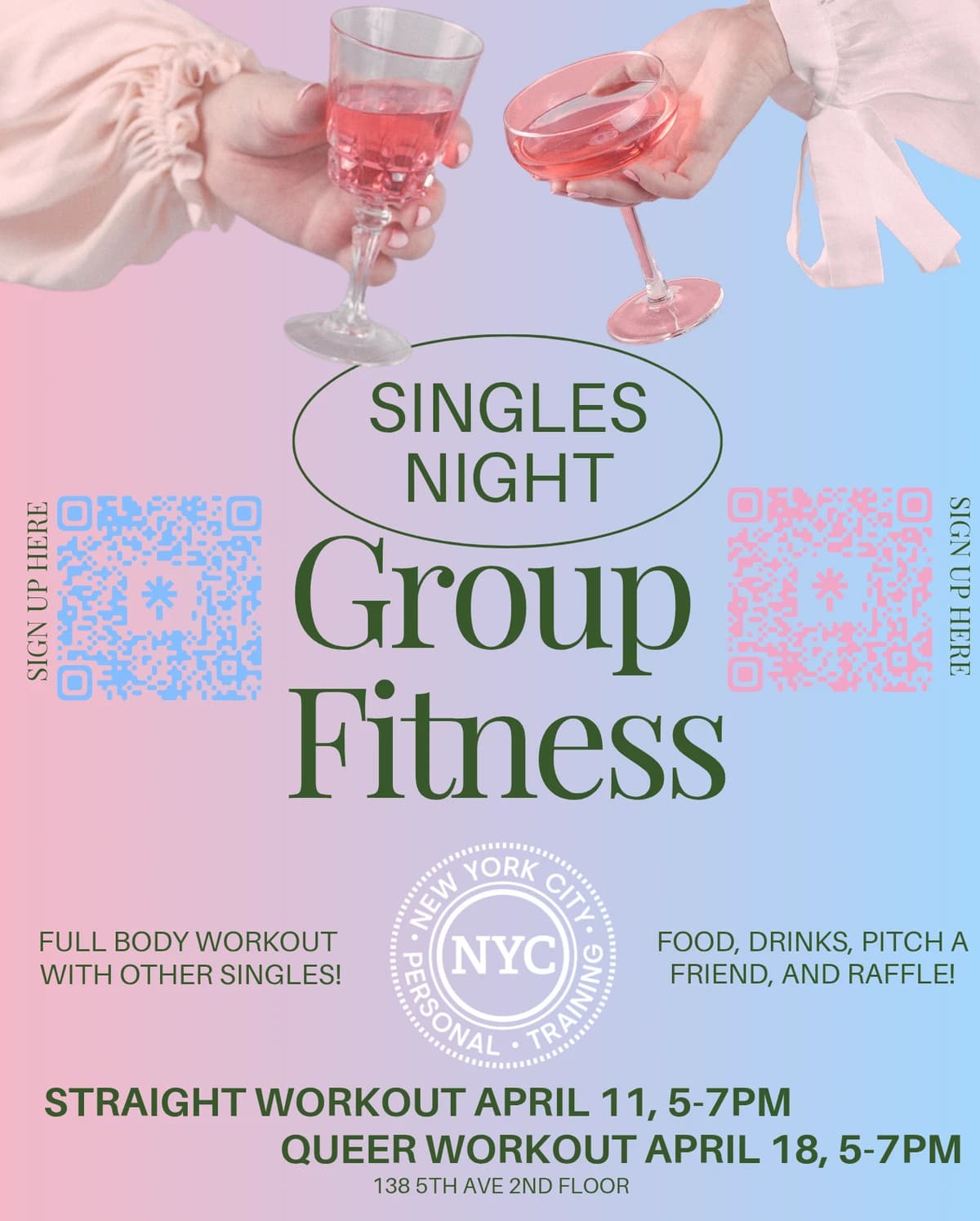 Singles Night Fitness (Queer) hosted by New York City Personal Training — fitness events in New York
