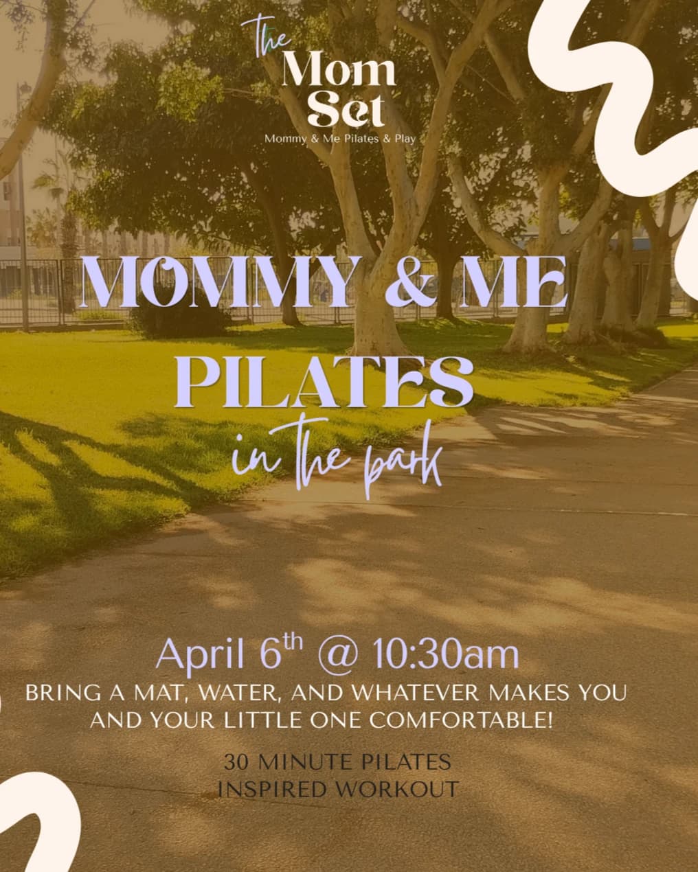 Mommy & Me Pilates in the Park hosted by The Mom Set — pilates classes in Holly Springs
