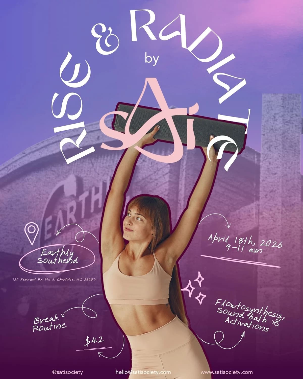 Sati society: Rise & Radiate hosted by Sati Society — yoga classes in Charlotte