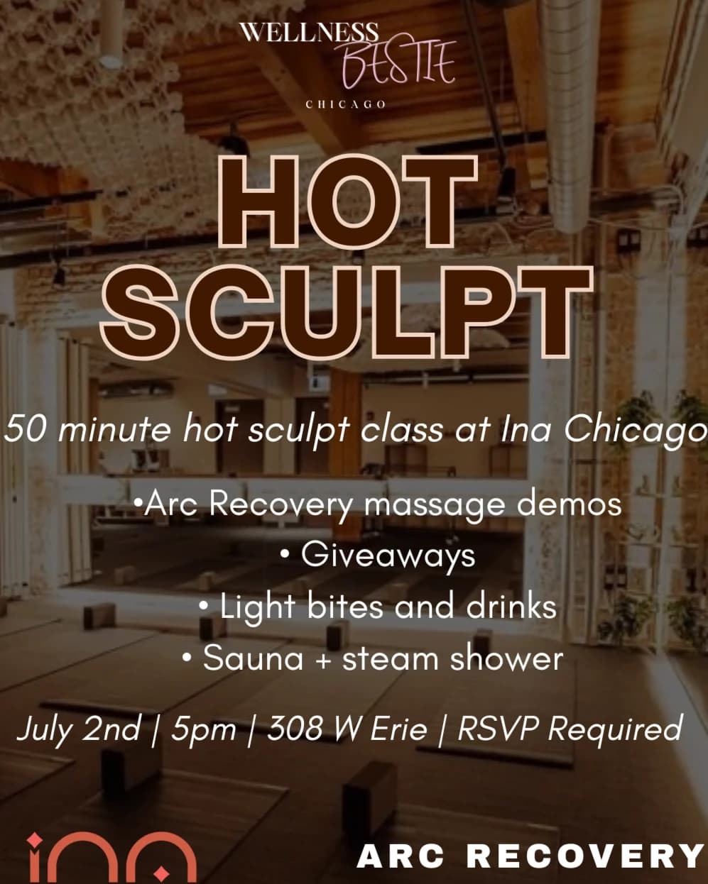 Hot Sculpt + Recovery ✨ hosted by Wellness Bestie Chicago — fitness events in Chicago