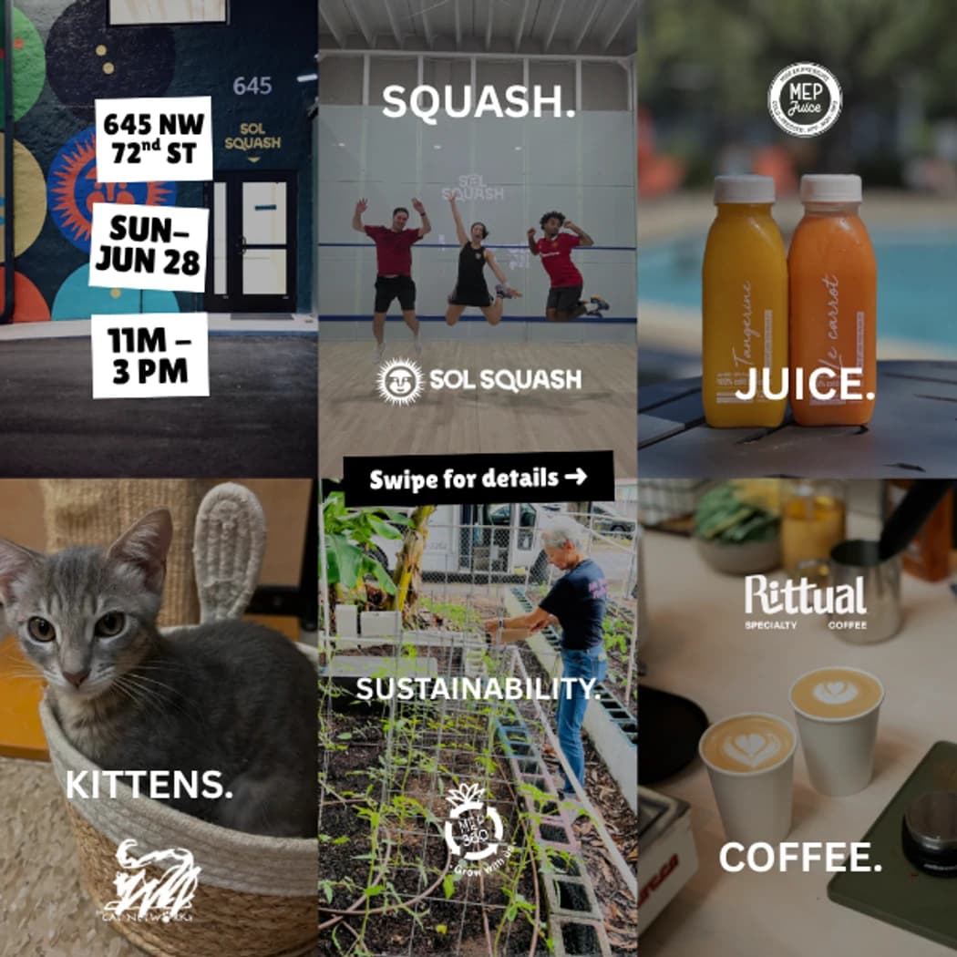 Sol Squash X MEP hosted by Sol Squash — team sports in Miami