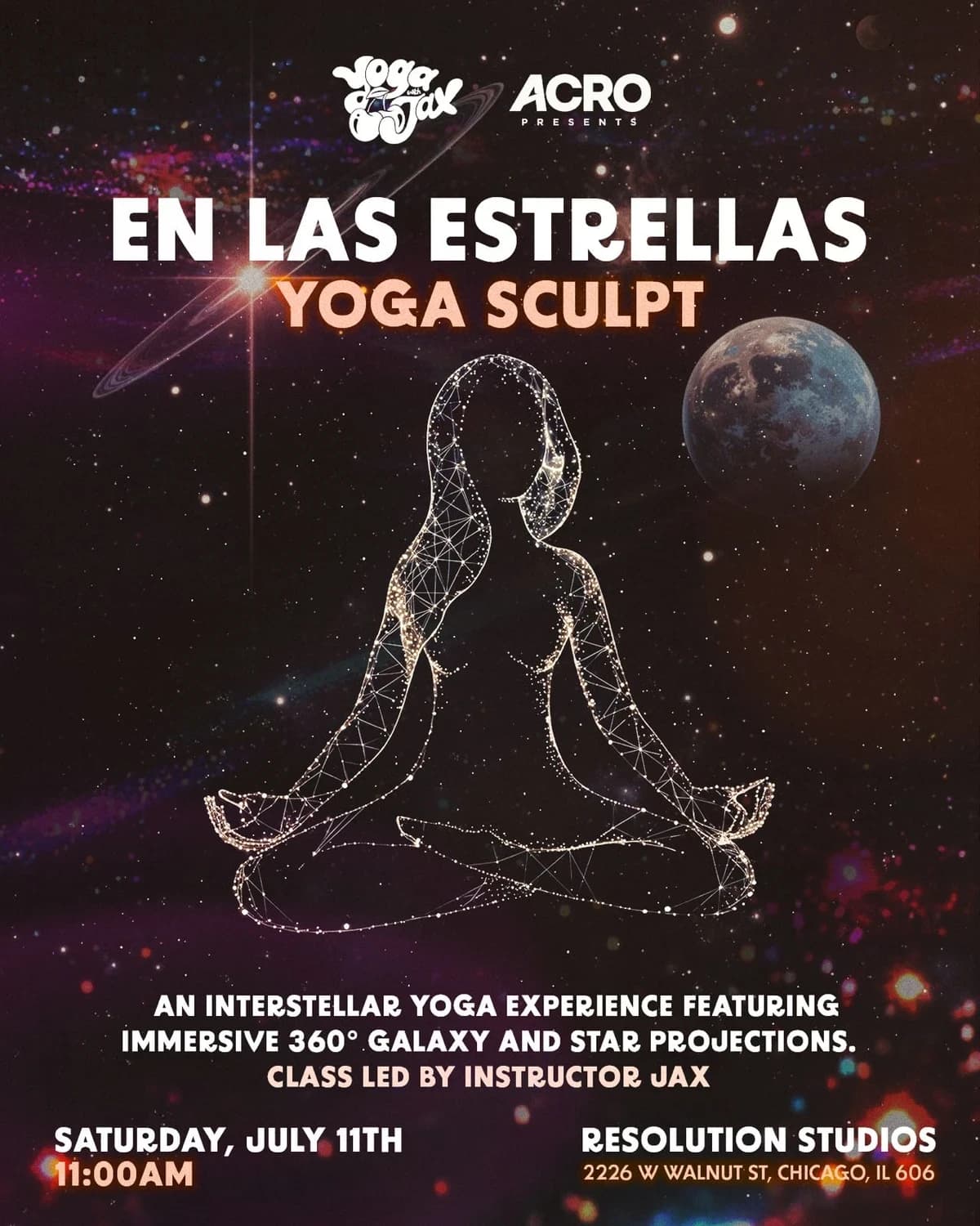EN LAS ESTRELLAS YOGA SCULPT w/JAX hosted by Jackie Terrazas — social events in Chicago