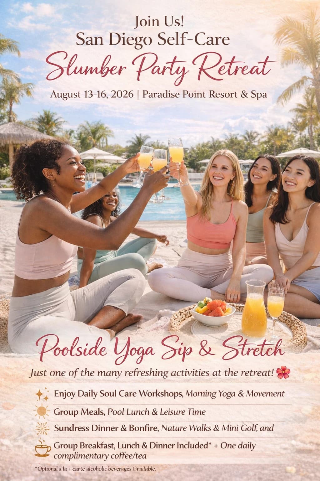 San Diego Self-Care Slumber Party Retreat hosted by Beginner Gym Girlies — workshops in San Diego