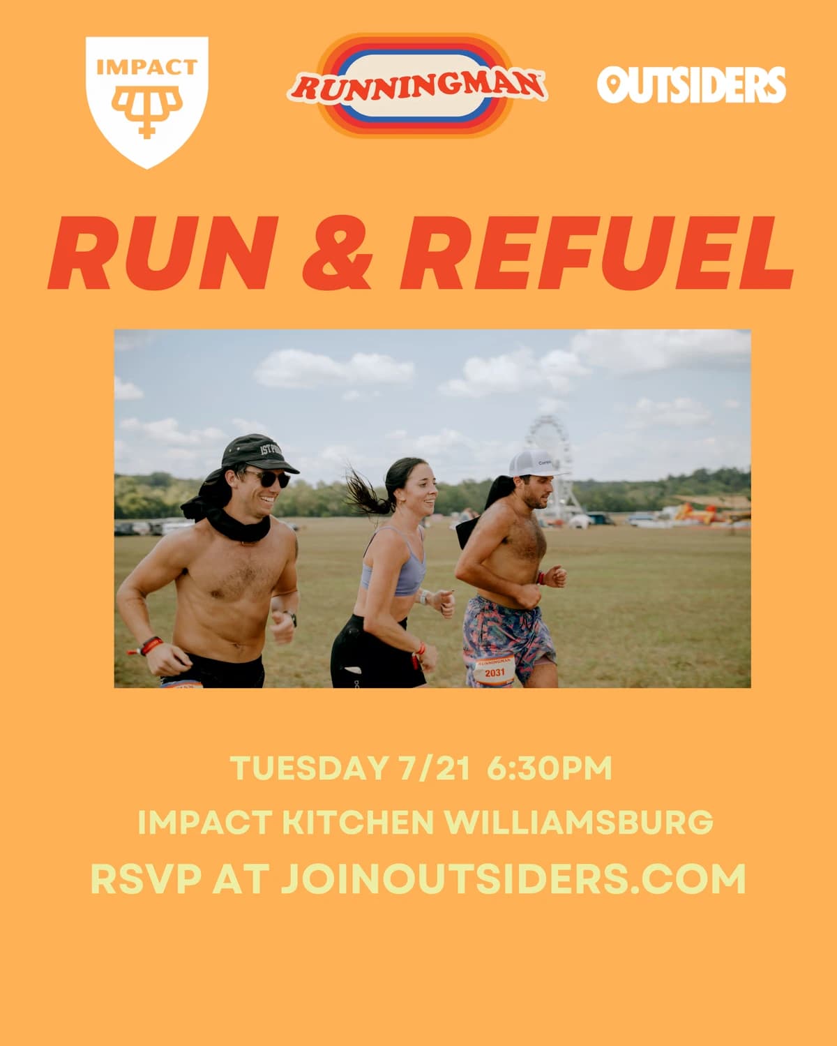 THE MOVE: Run & Refuel Williamsburg hosted by OUTSIDERS NYC — run clubs in Brooklyn