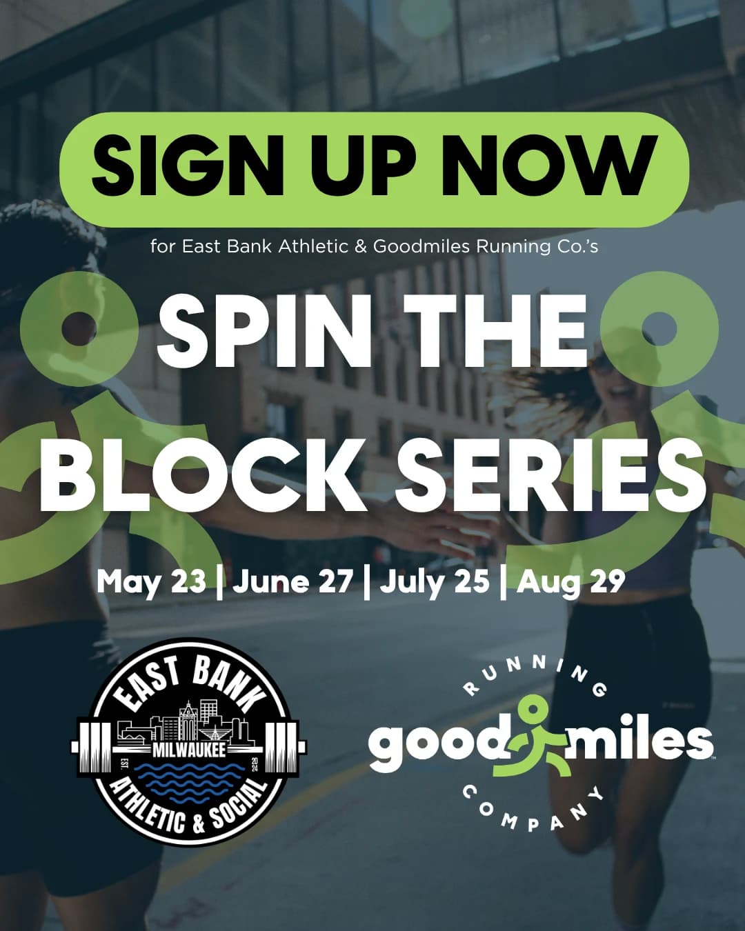 Spin The Block: May 23 hosted by East Bank Athletic & Social — fitness events in Milwaukee