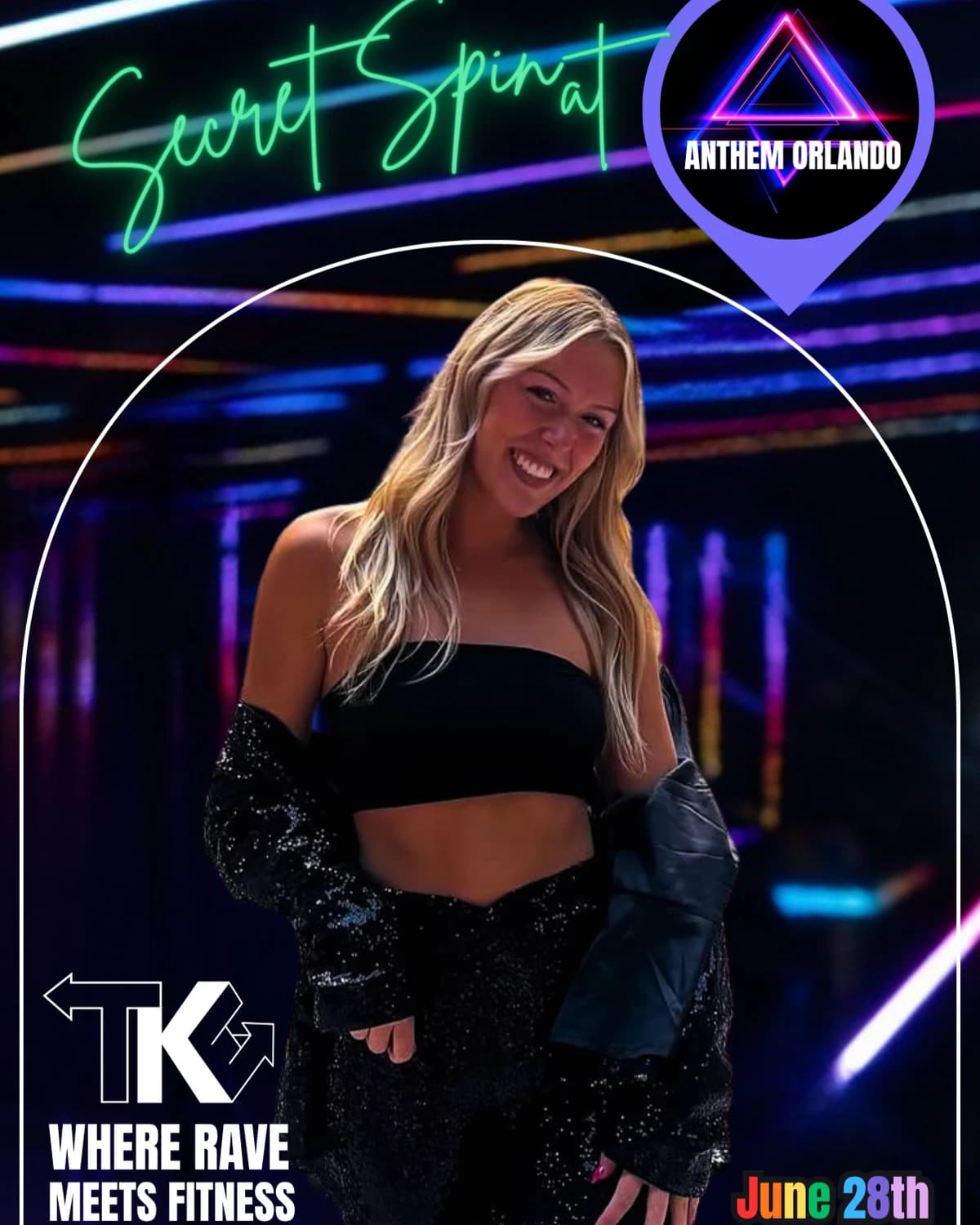 Secret Spin @ Anthem hosted by The Kaleidoscope Effect — fitness events in Orlando