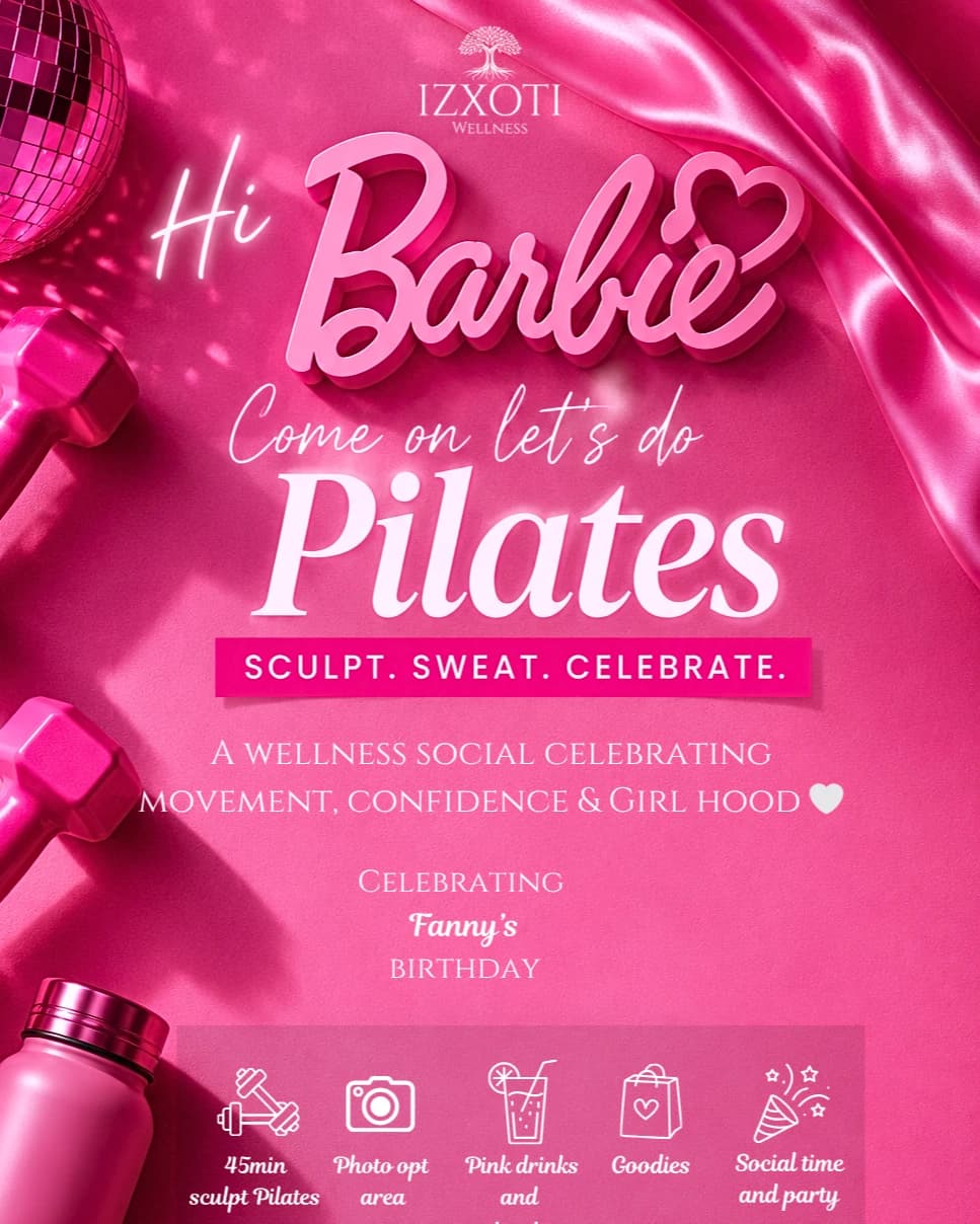 Barbie sculpt Pilates hosted by IZXOTI Wellness  — pilates classes in Joliet