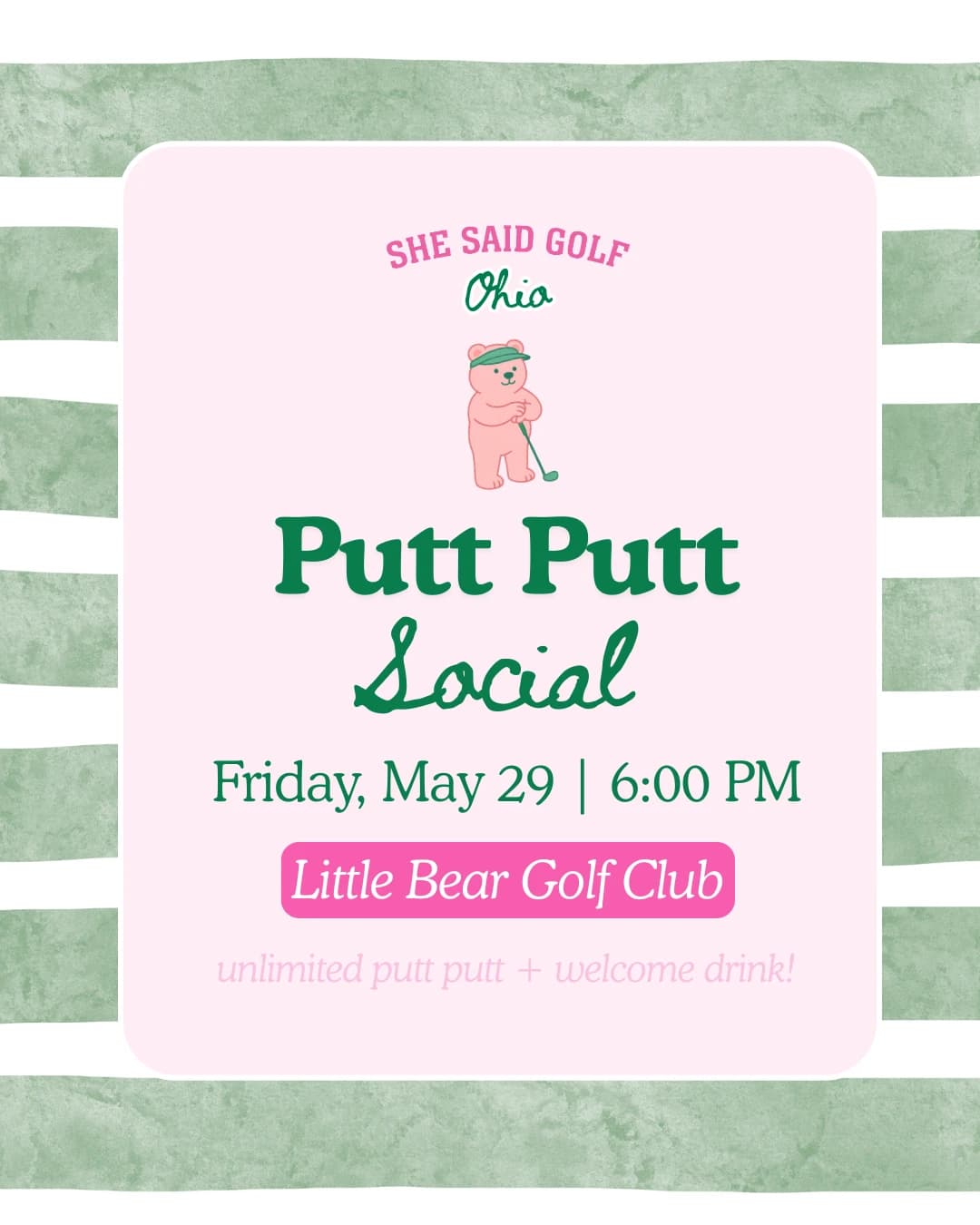 Putt Putt Social hosted by She Said Golf Ohio — social events in Lewis Center