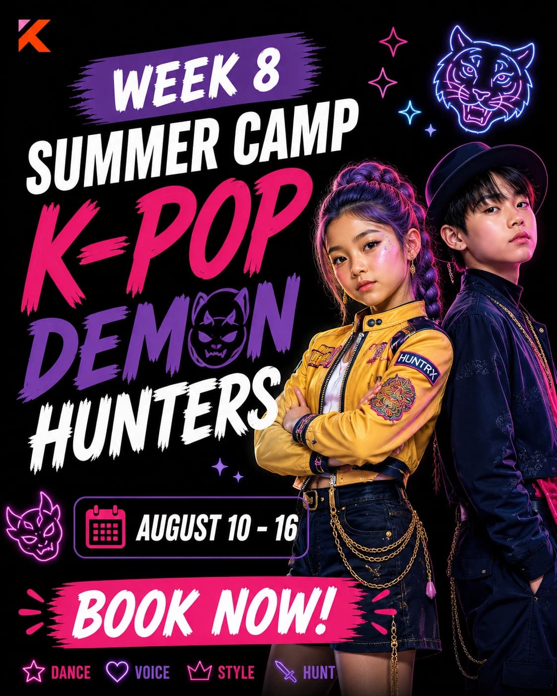 Week 8: K-POP Demon Hunters hosted by Kreative Movementz — dance classes in Orlando