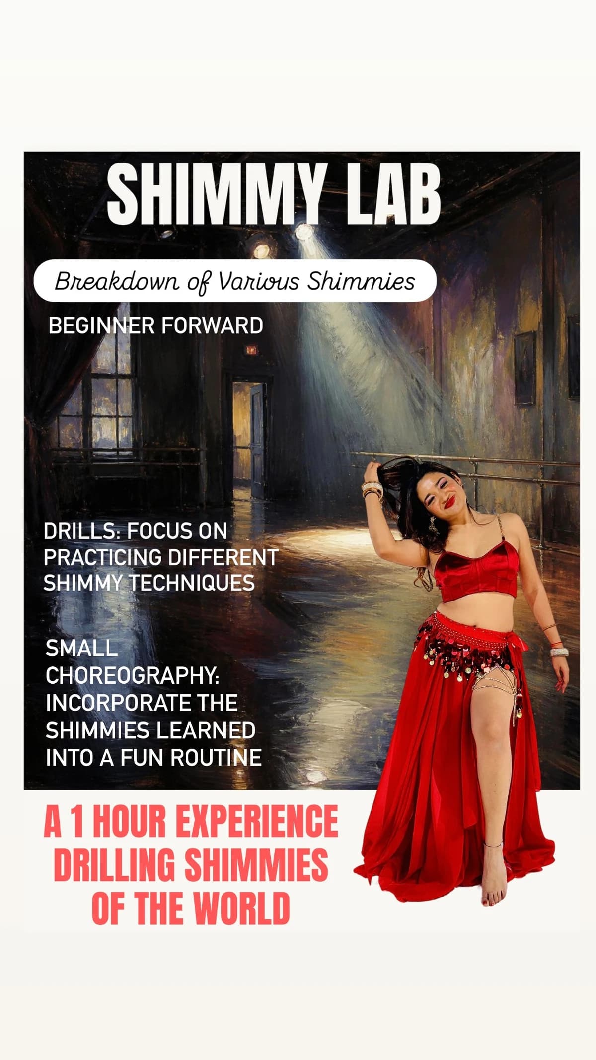 Shimmy Lab - Beginner Friendly Belly Dance Class hosted by Belly Dance with G — dance classes in New York