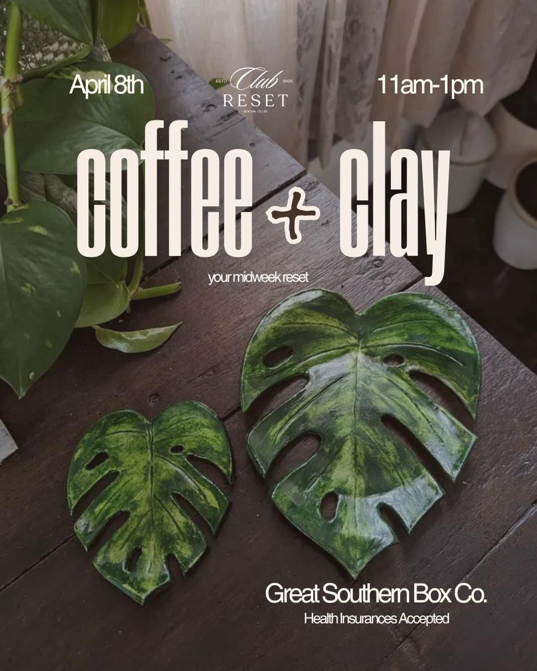 Coffee + Clay hosted by The Reset Lab — workshops in Orlando