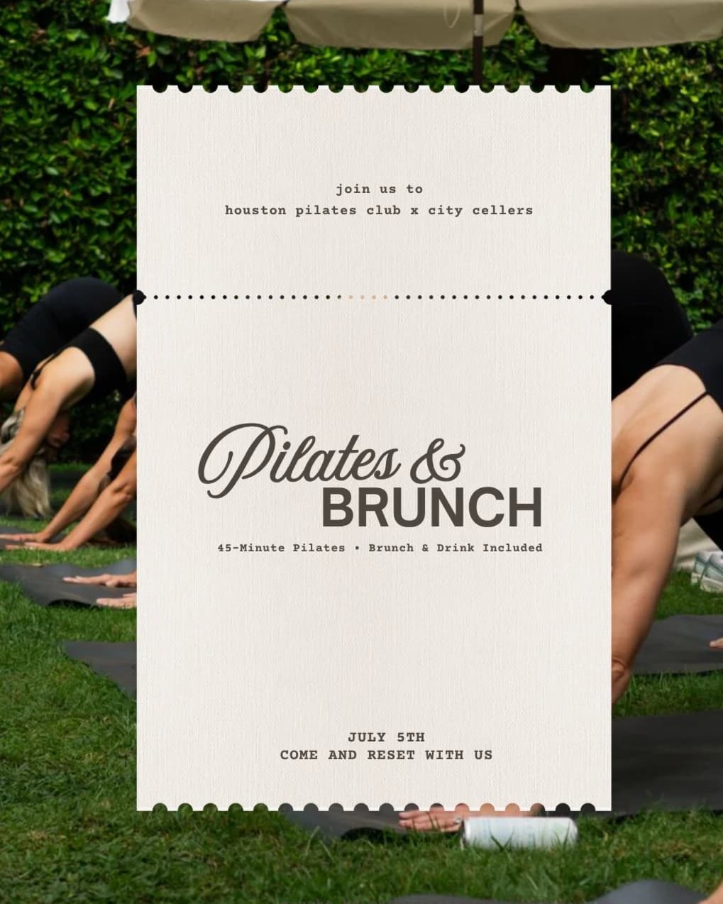 Pilates & Brunch: A Sunday Reset hosted by Houston Pilates Club — fitness events in Houston