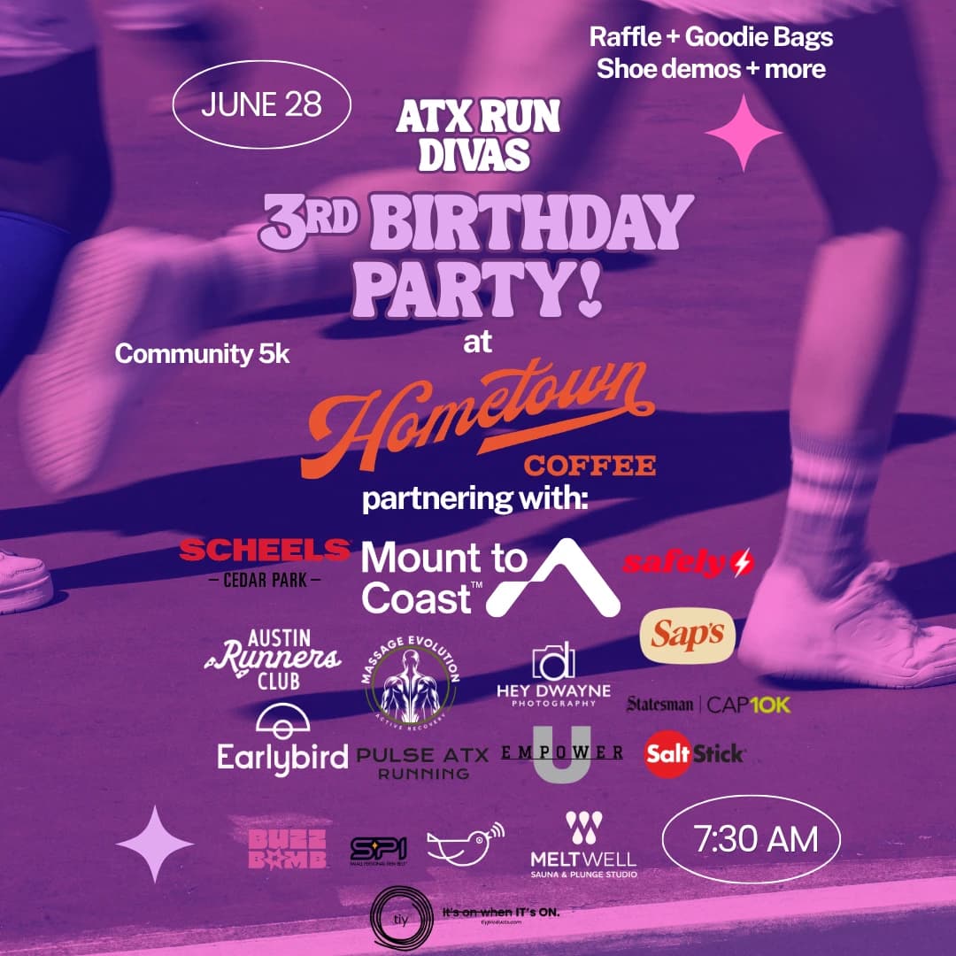 ATX Run Divas Turns 3!! hosted by ATX Run Divas  — social events in Austin