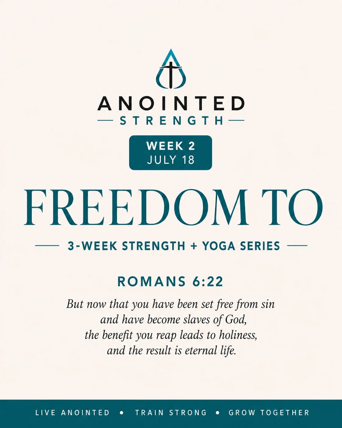 Anointed Strength : Freedom in Christ - Week 2  hosted by Anointed Strength — social events in Austin