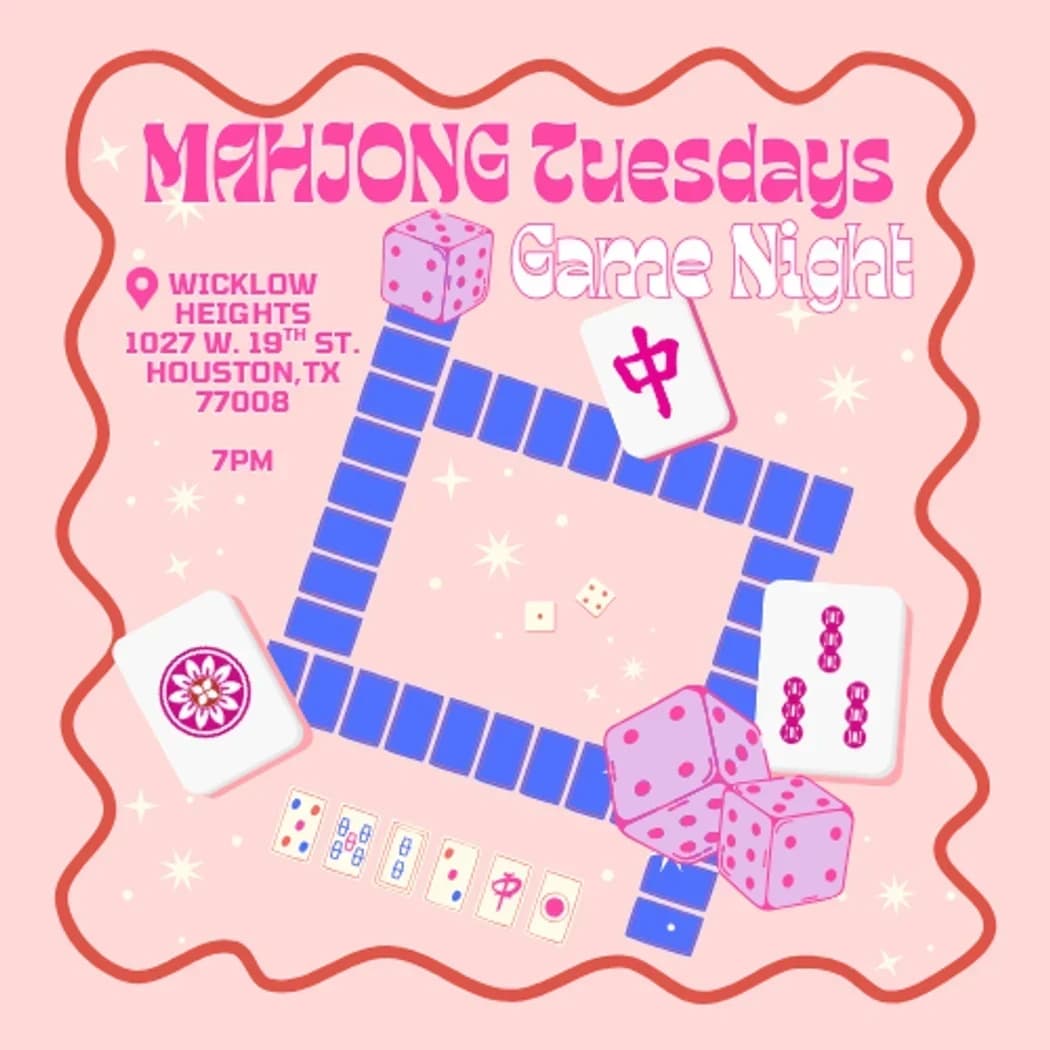 Mahjong Tuesdays  hosted by Coffee Meets Vodka Podcast  — team sports in Houston