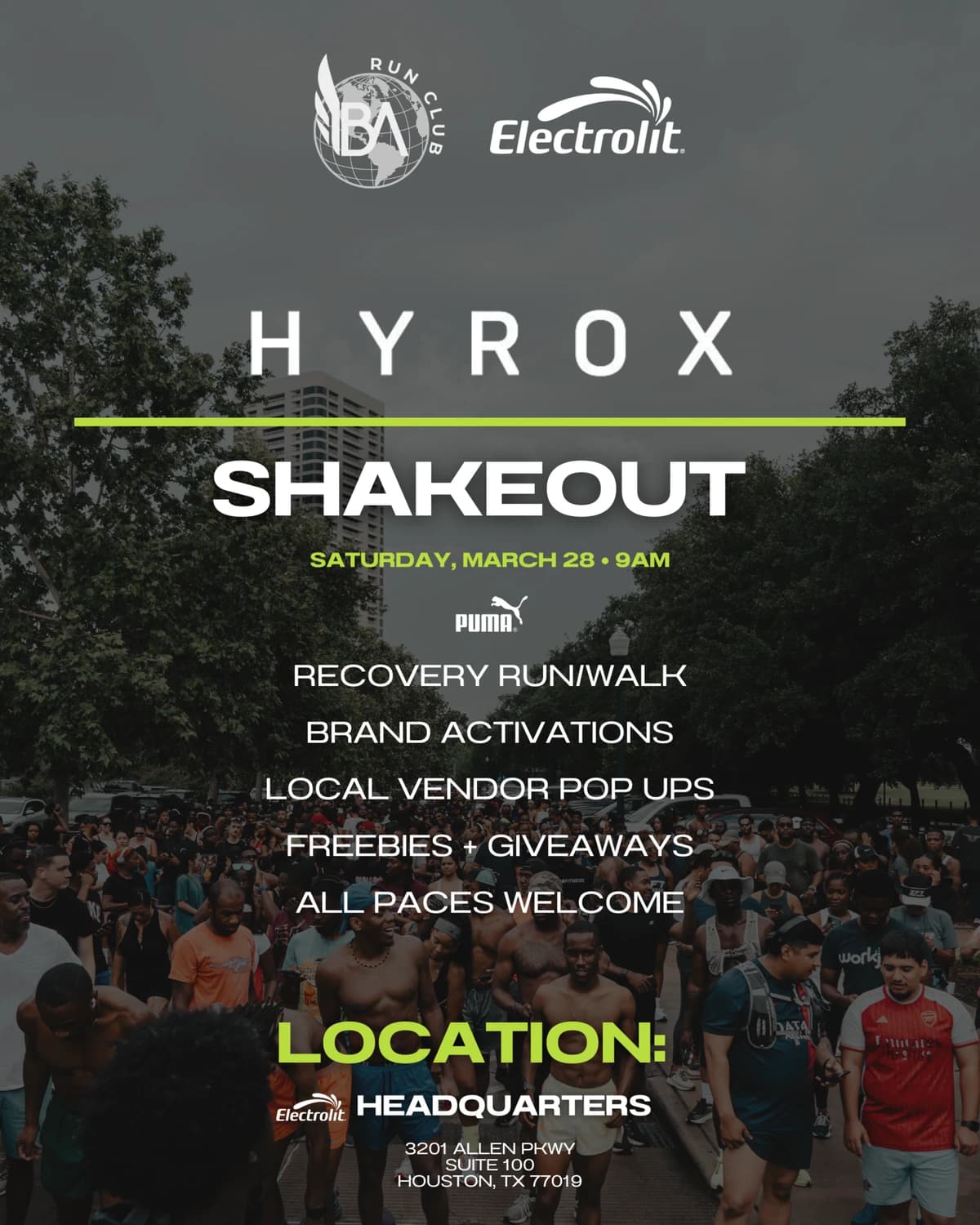 HYROX HOUSTON SHAKEOUT hosted by Body Art Run Club — run clubs in Houston