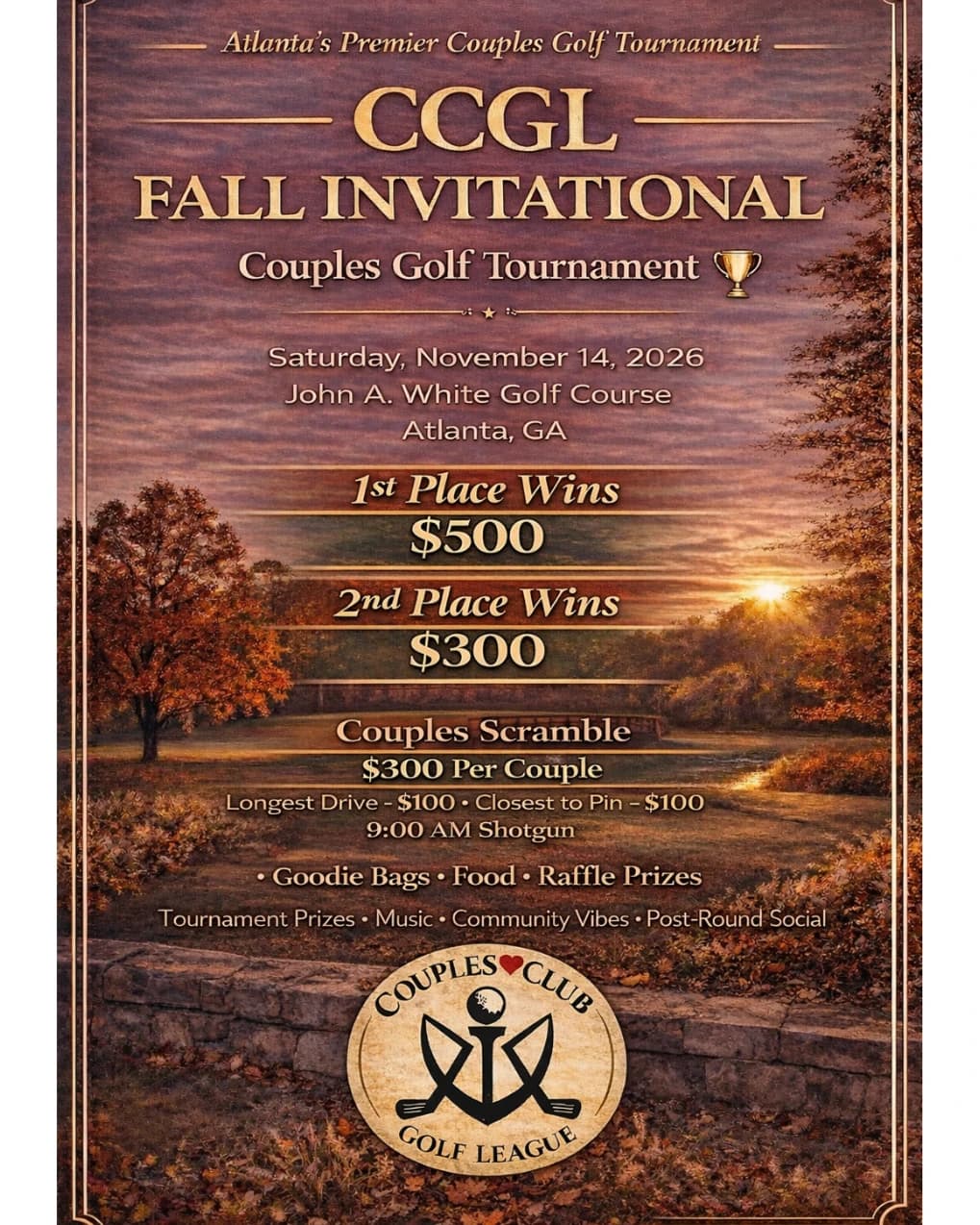 CCGL Fall Invitational  hosted by Couples Club Golf League — golf in Atlanta