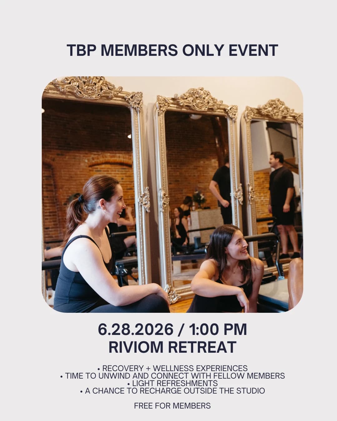 TBP Members Only Event hosted by The Brokerage Pilates — wellness events in Nashville