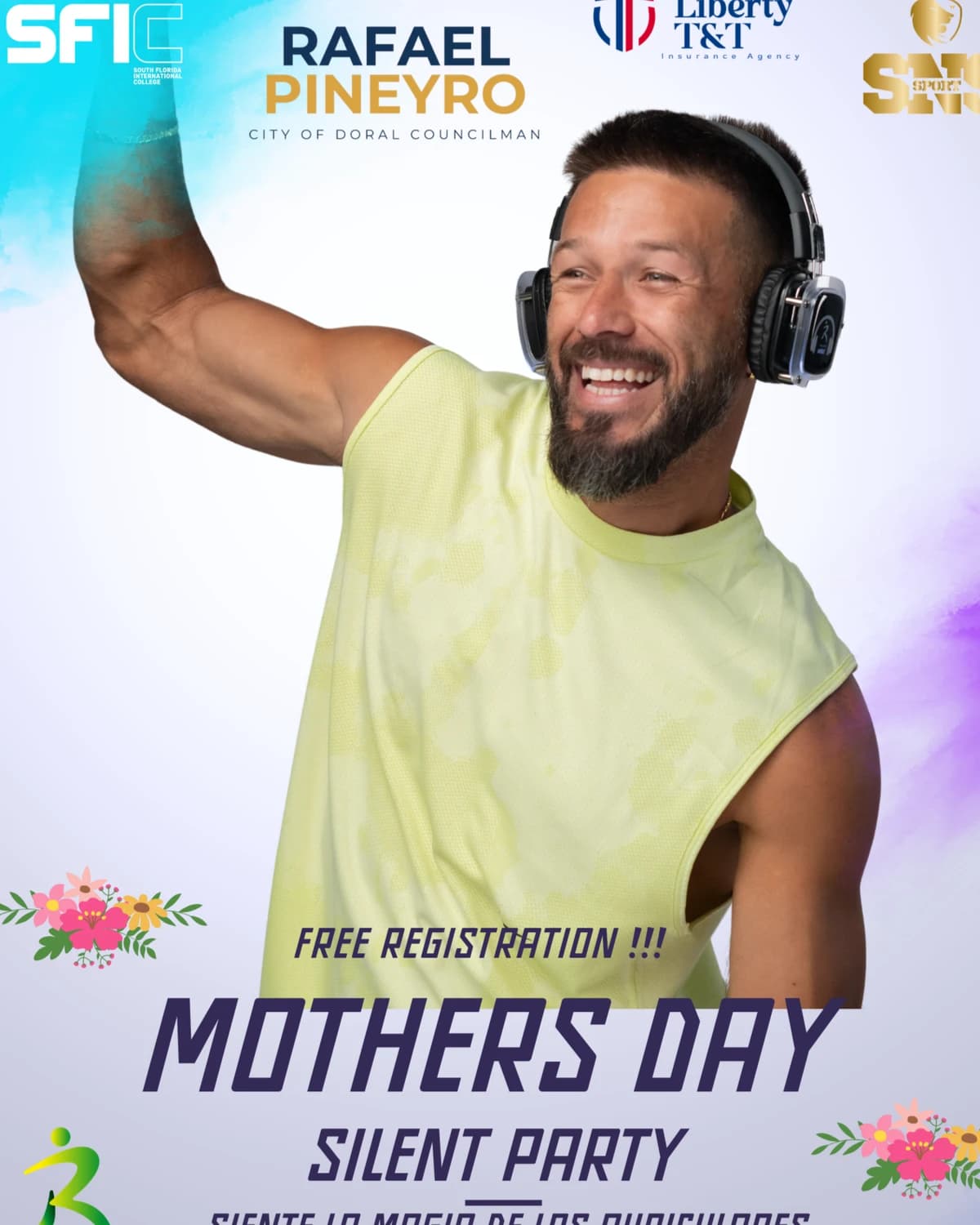 silent dance party! hosted by Omar González — social events in Doral