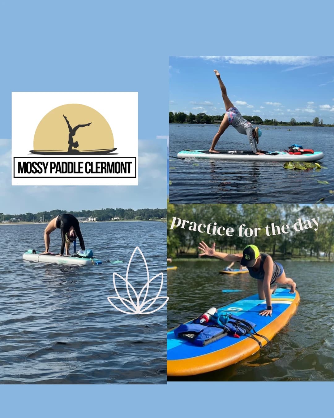 90 Minute SUP Yoga hosted by Mossy Paddle Clermont — outdoor activities in Clermont
