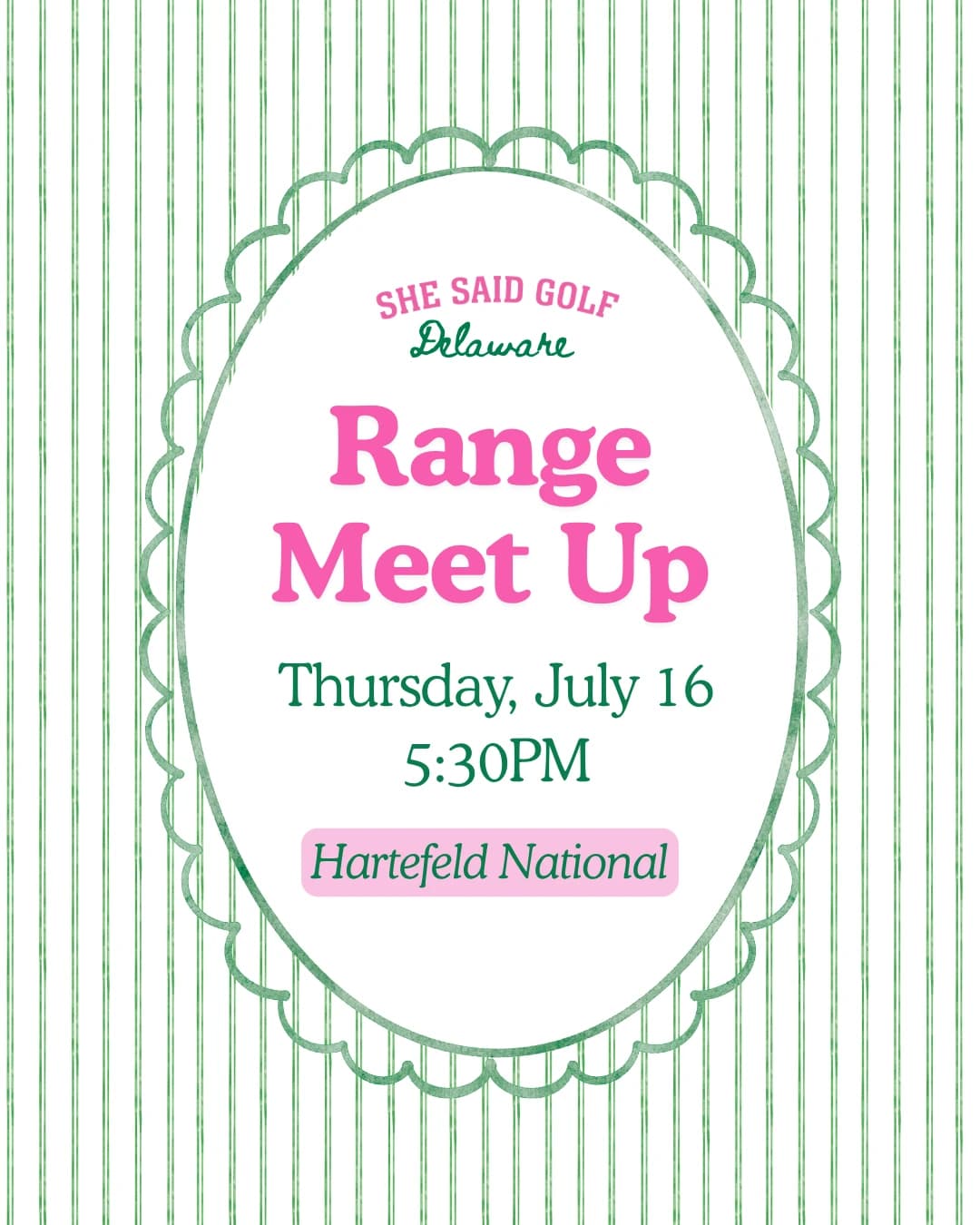 July Range Meet Up hosted by She Said Golf Delaware — golf in Avondale