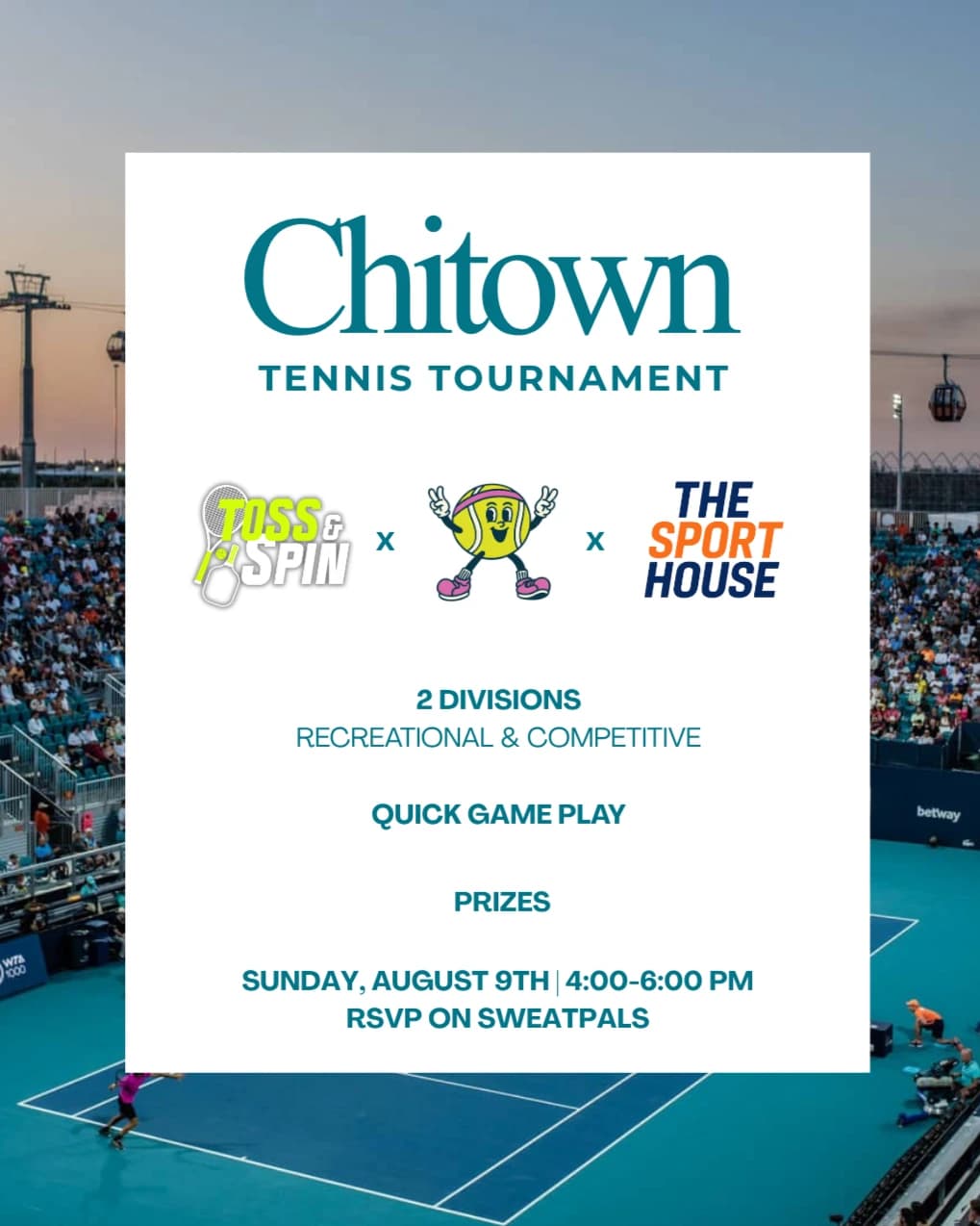 Chitown Tennis Tournament hosted by chitown tennis club — racket sports in Chicago