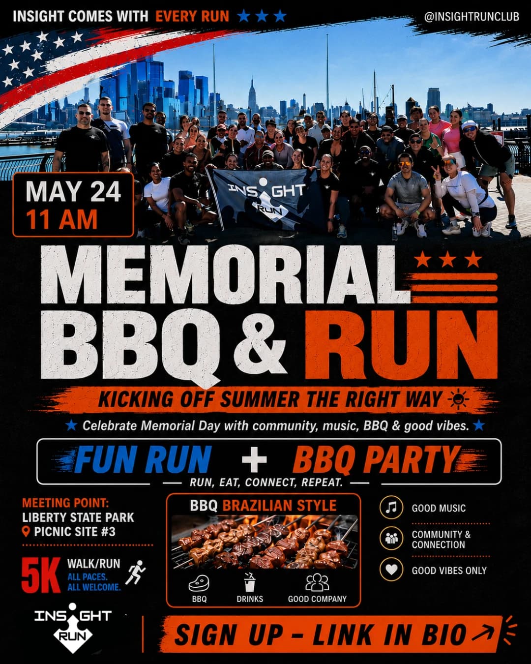 MEMORIAL BBQ X RUN by INSIGHT RUN CLUB